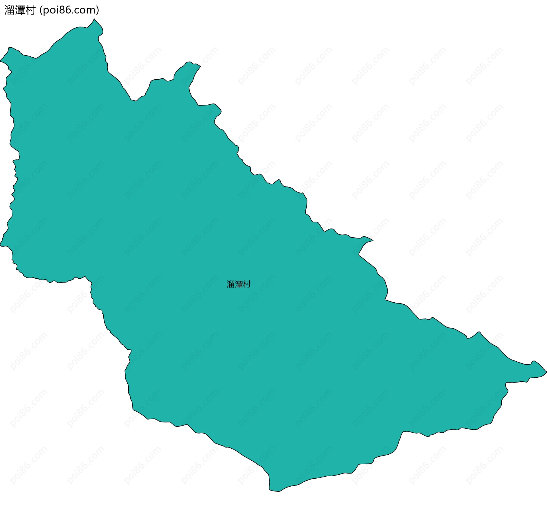 溜潭村边界地图