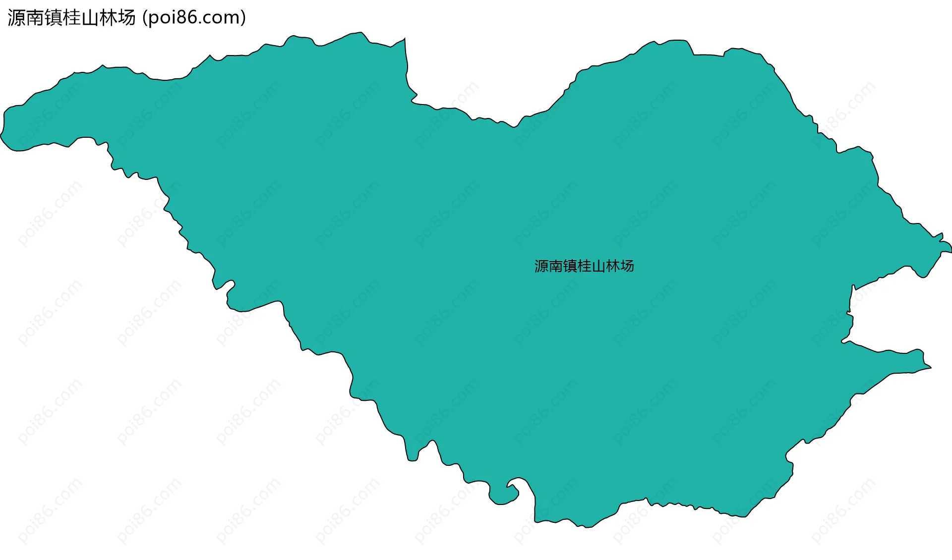 源南镇桂山林场边界地图