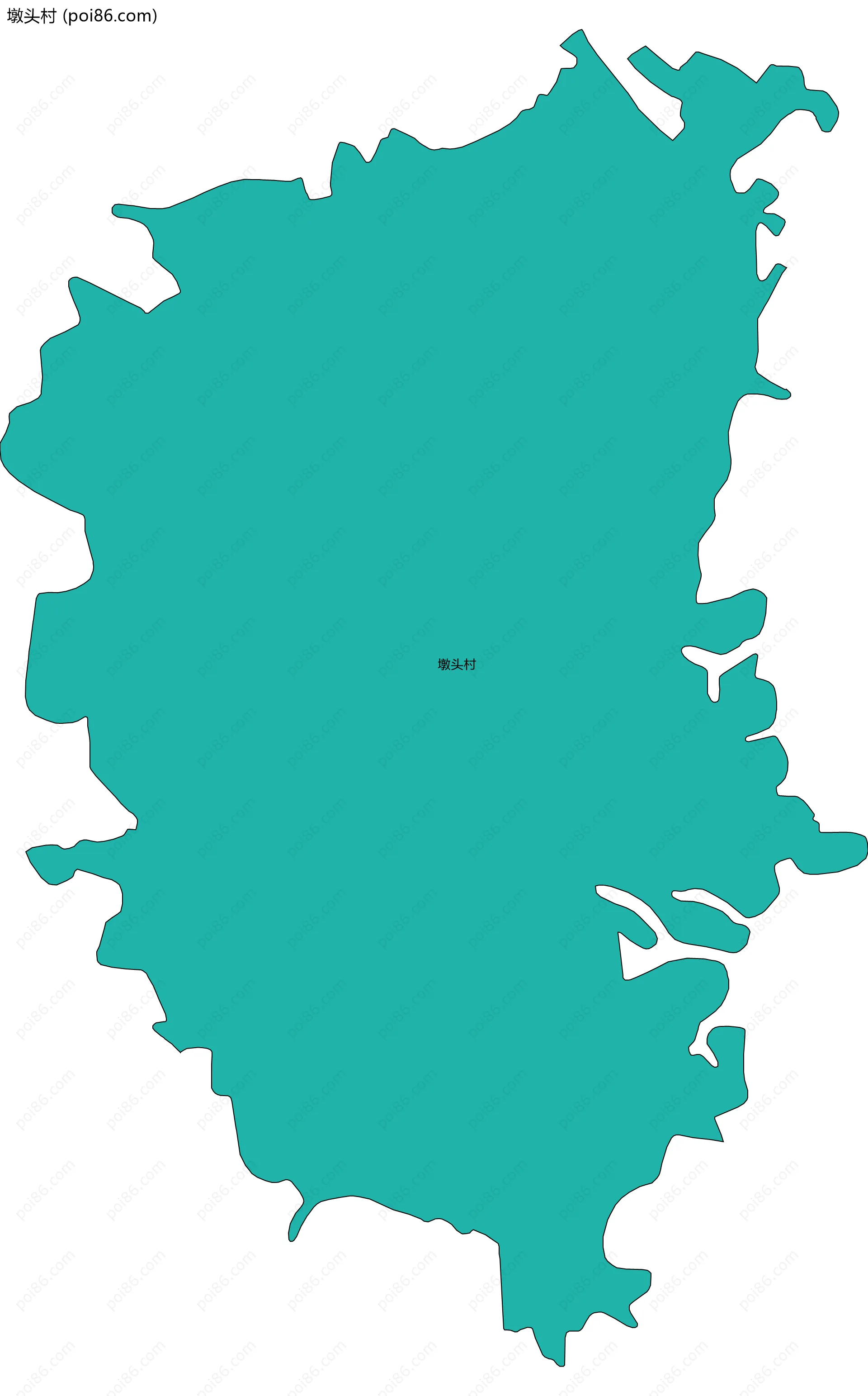 墩头村边界地图