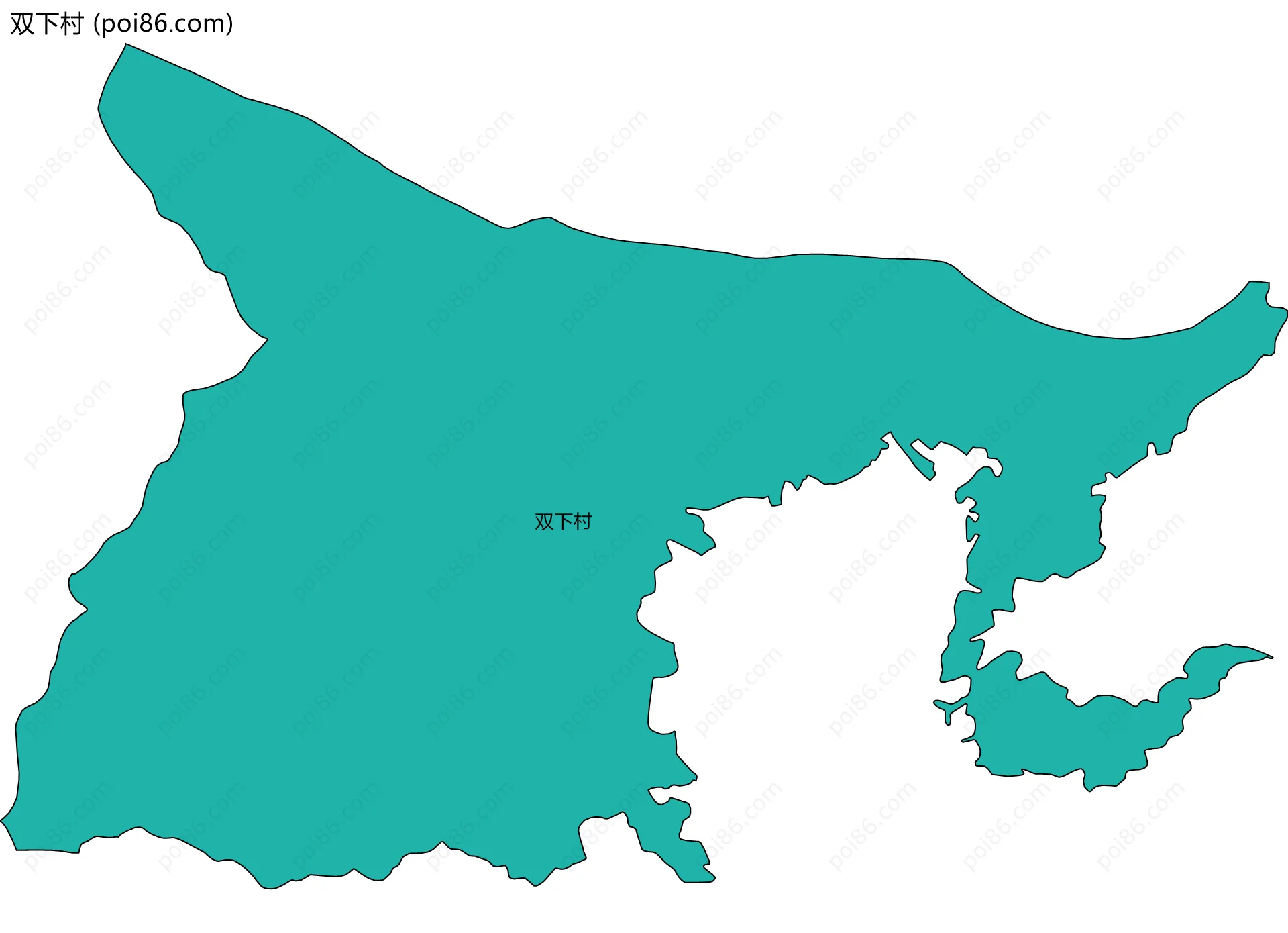 双下村边界地图
