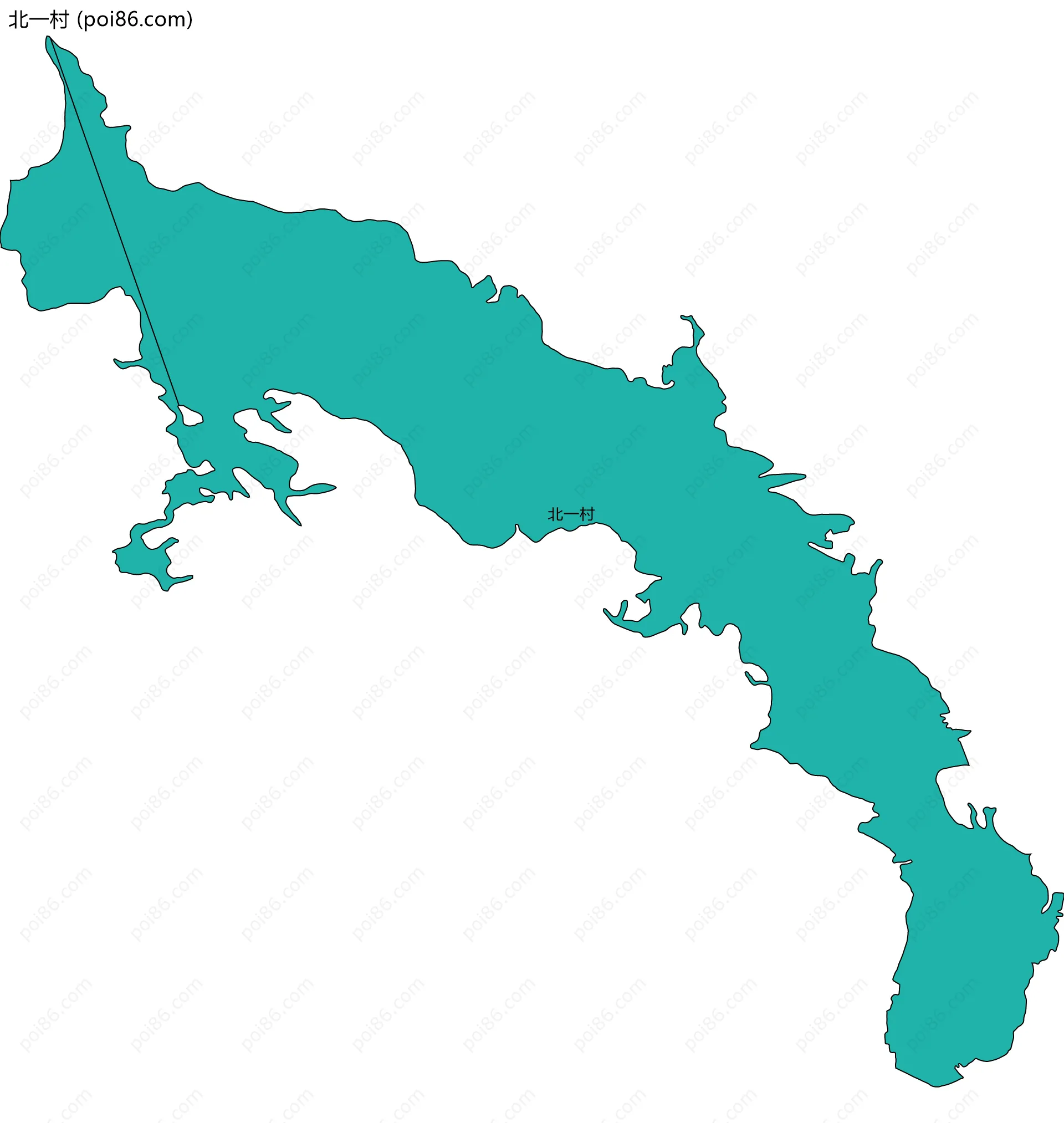 北一村边界地图