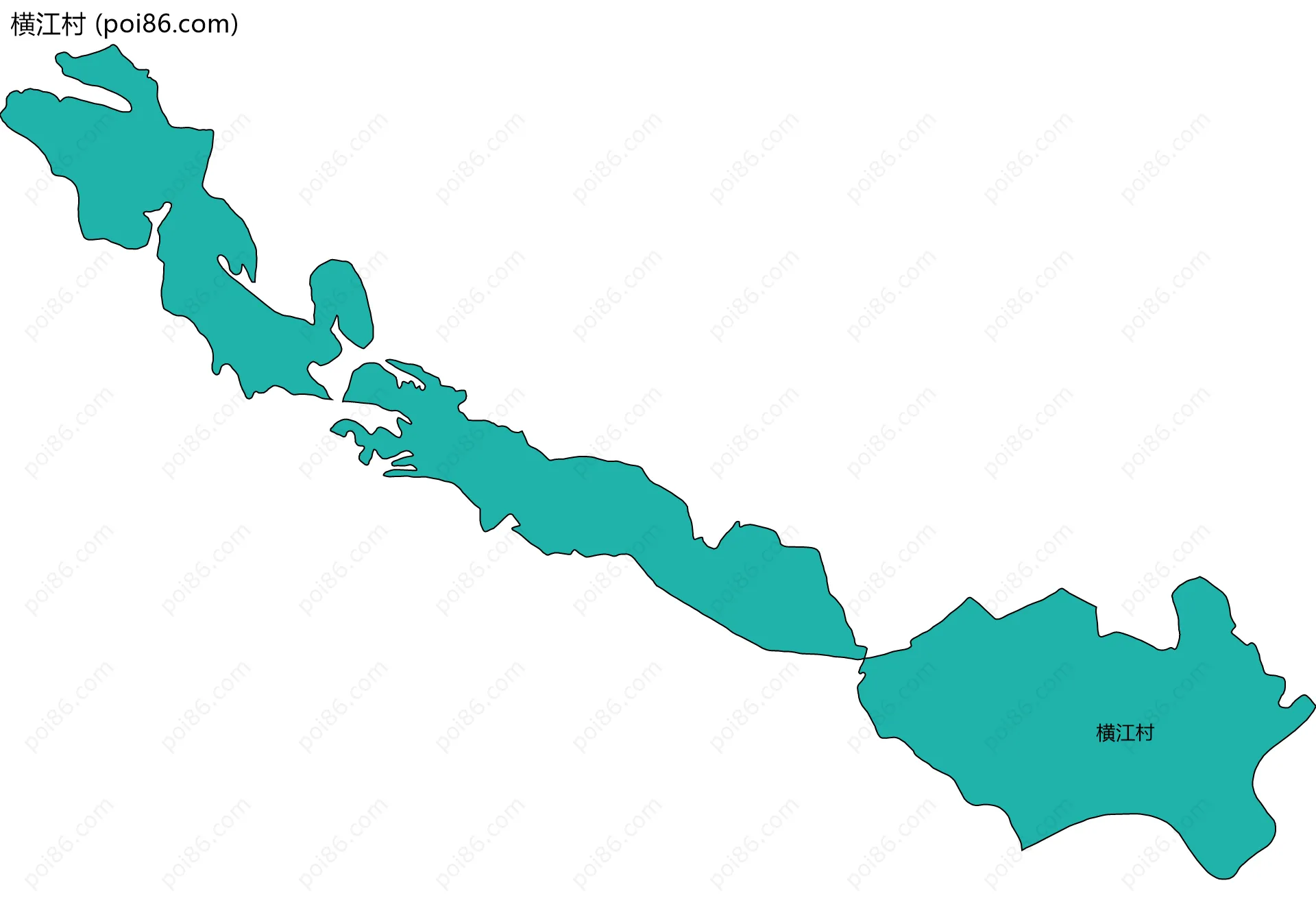 横江村边界地图