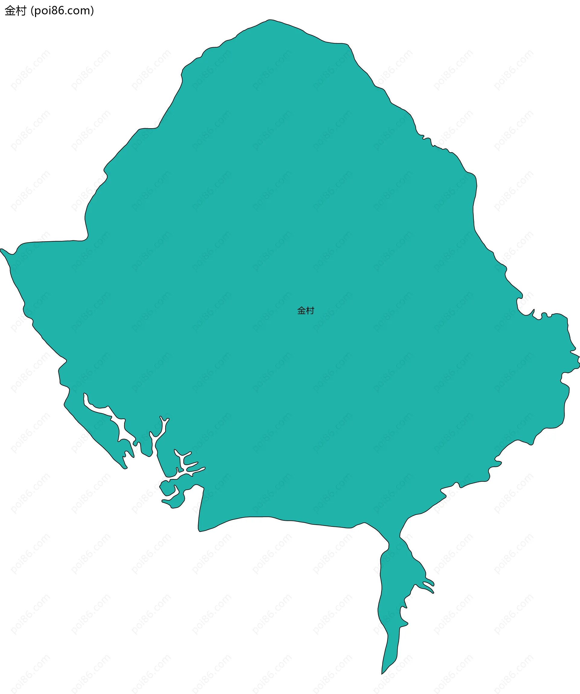 金村边界地图