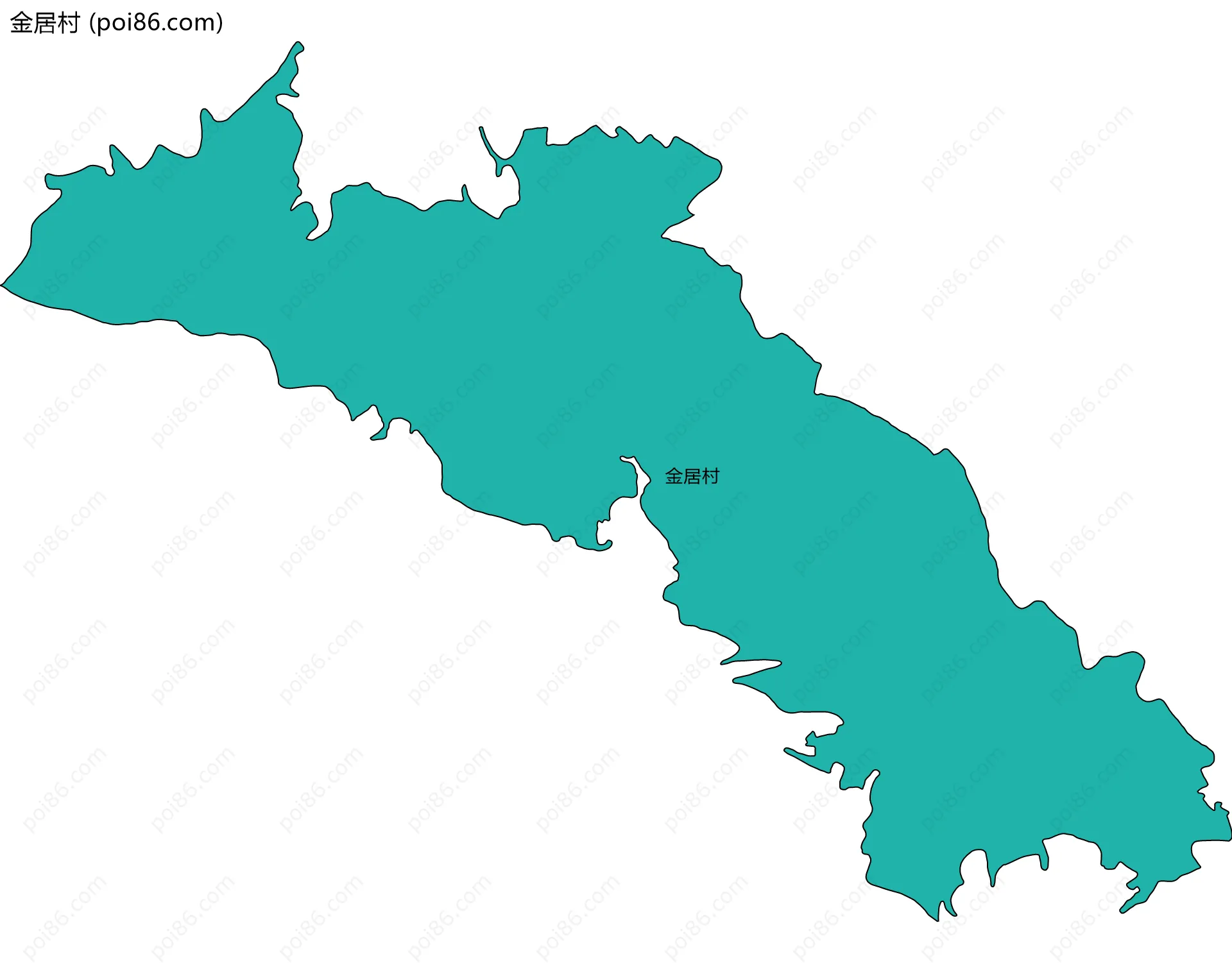 金居村边界地图