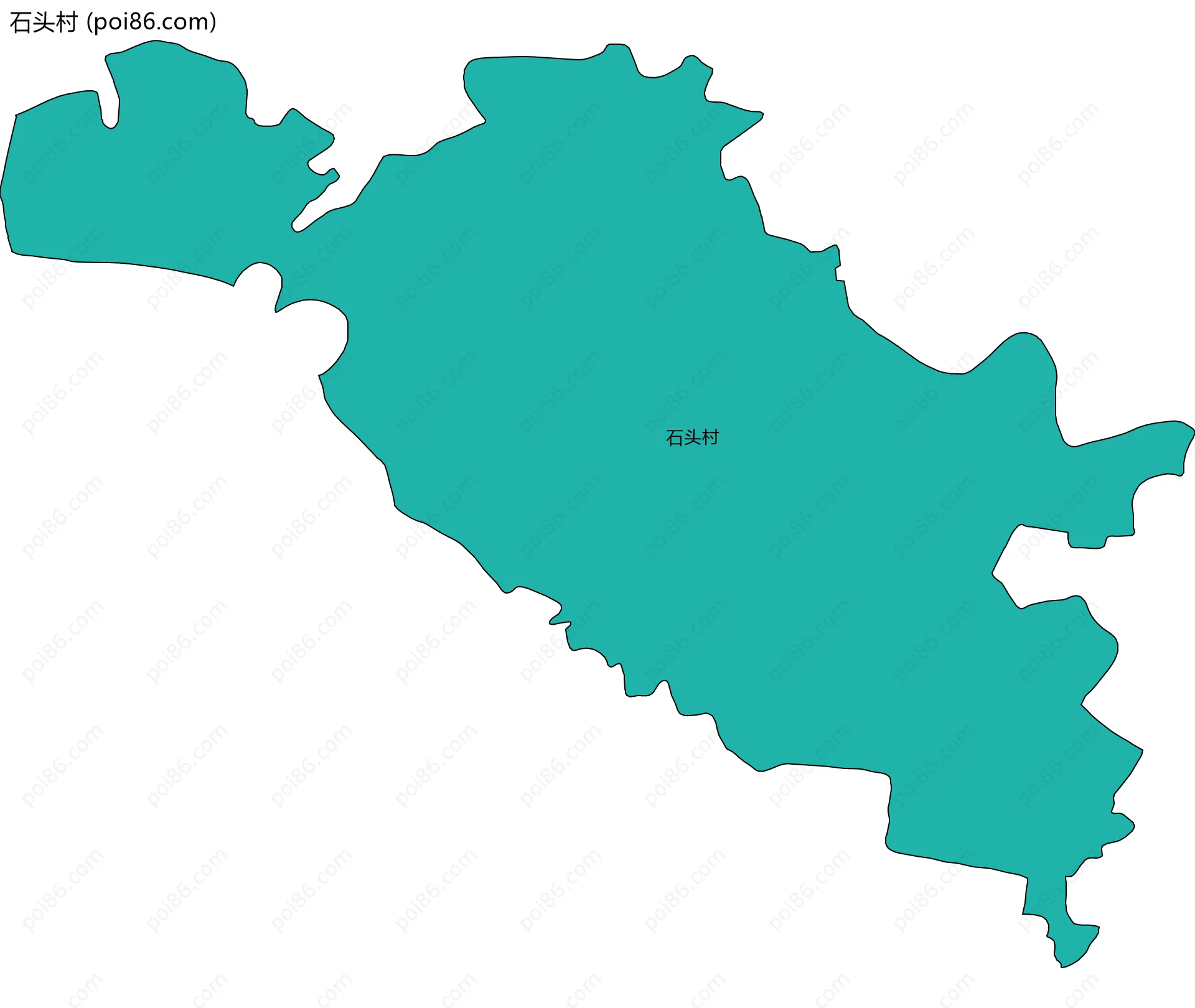 石头村边界地图