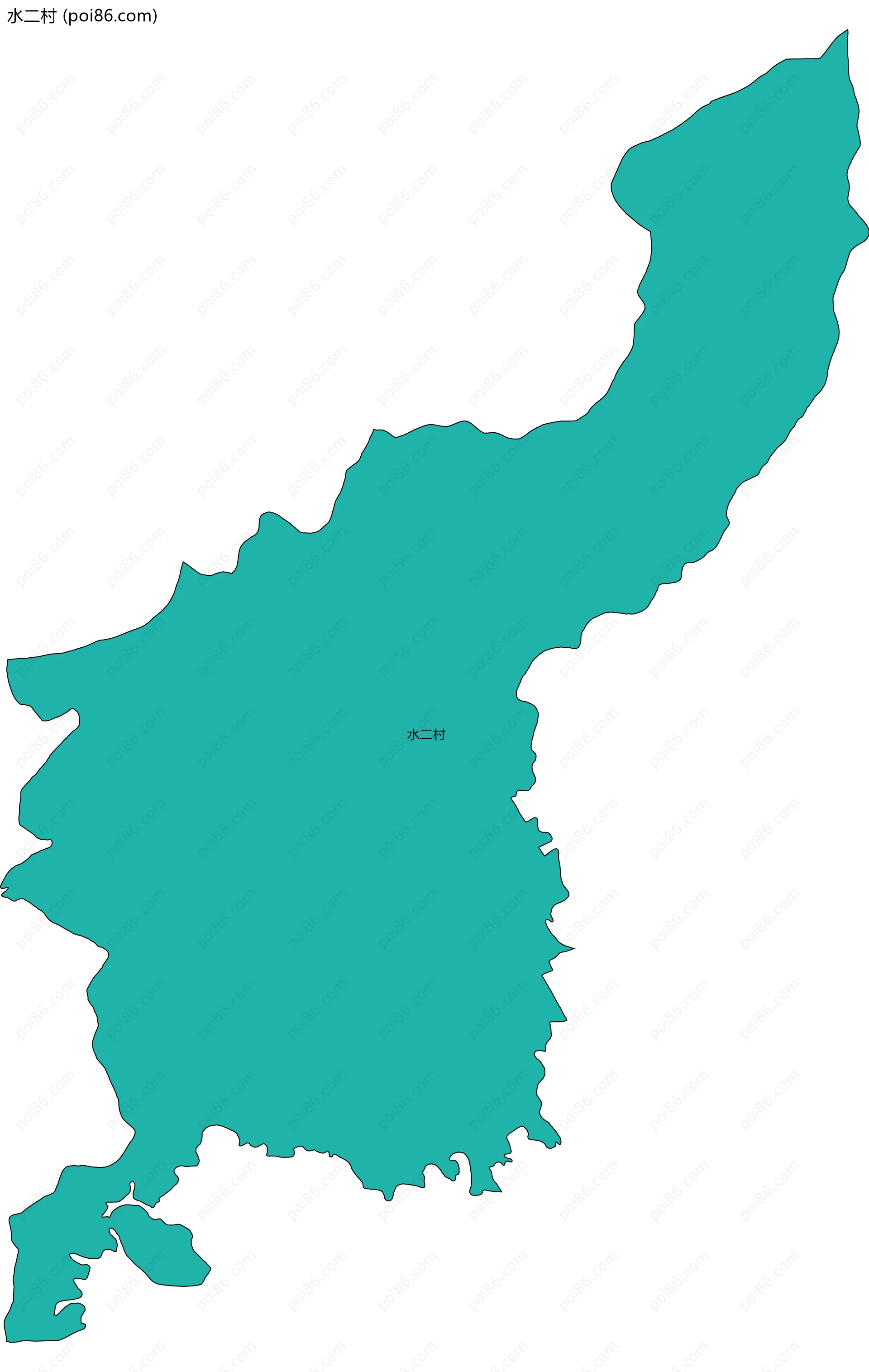 水二村边界地图