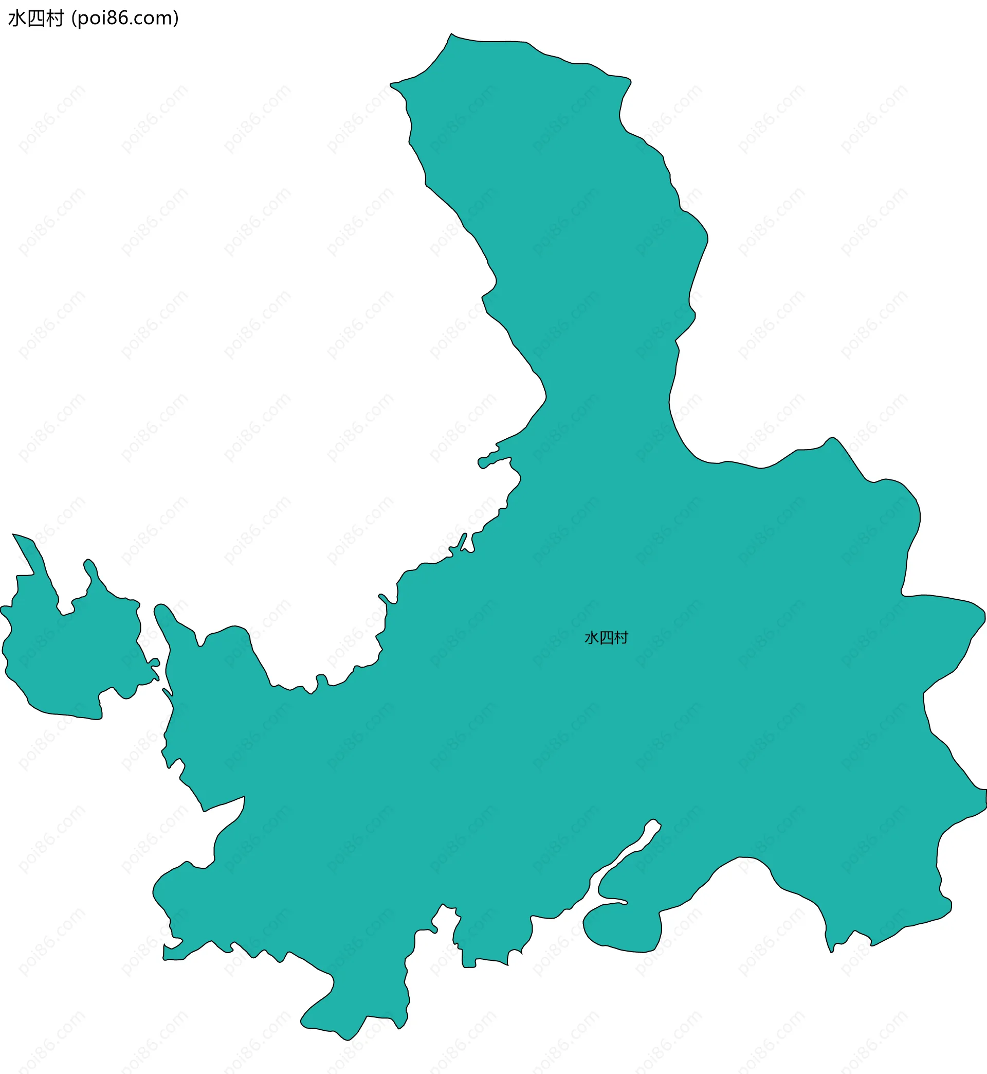 水四村边界地图