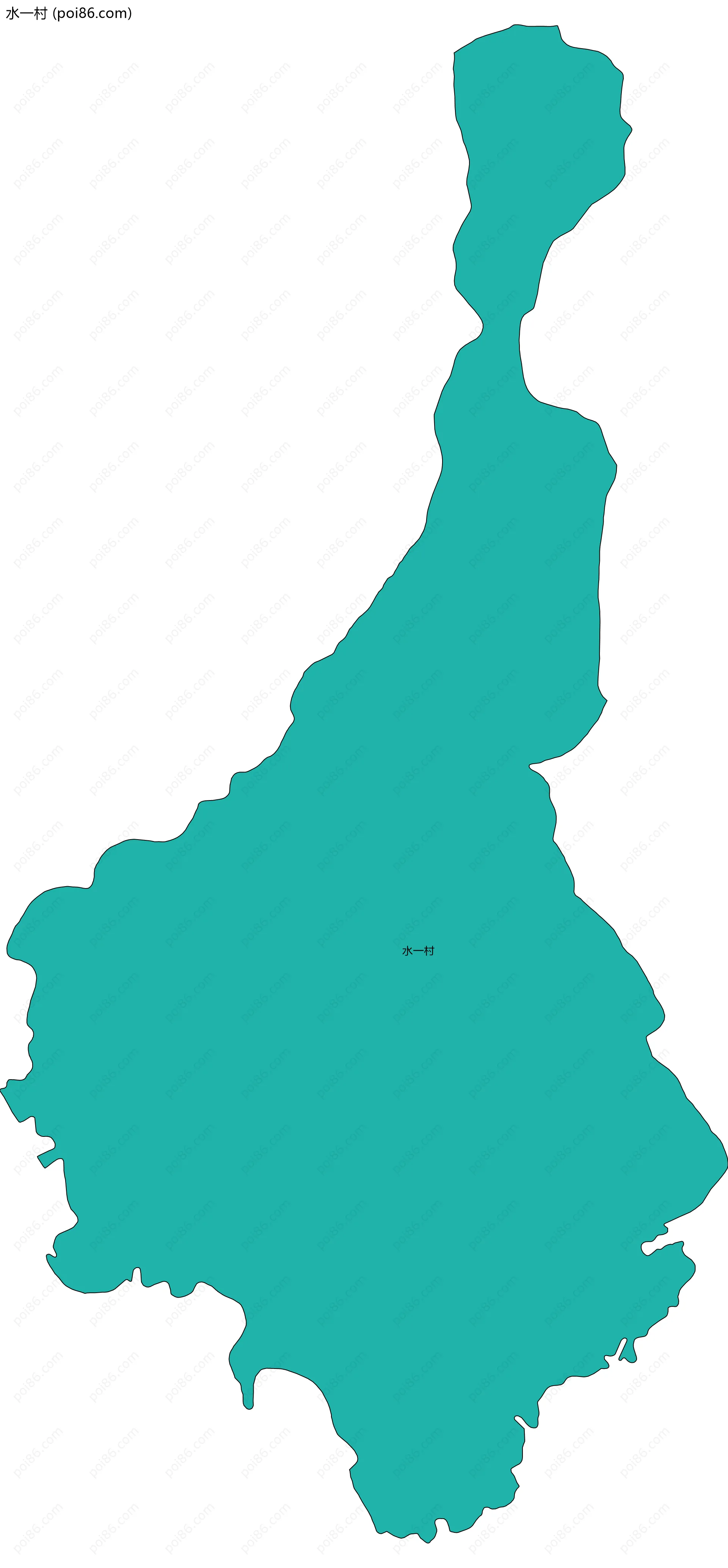 水一村边界地图