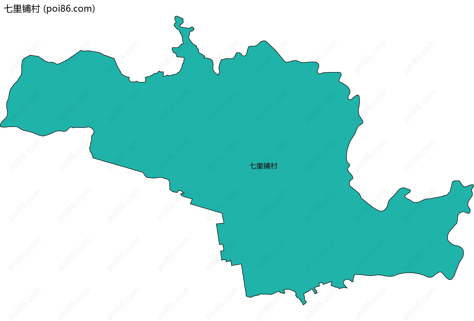 七里铺村边界地图