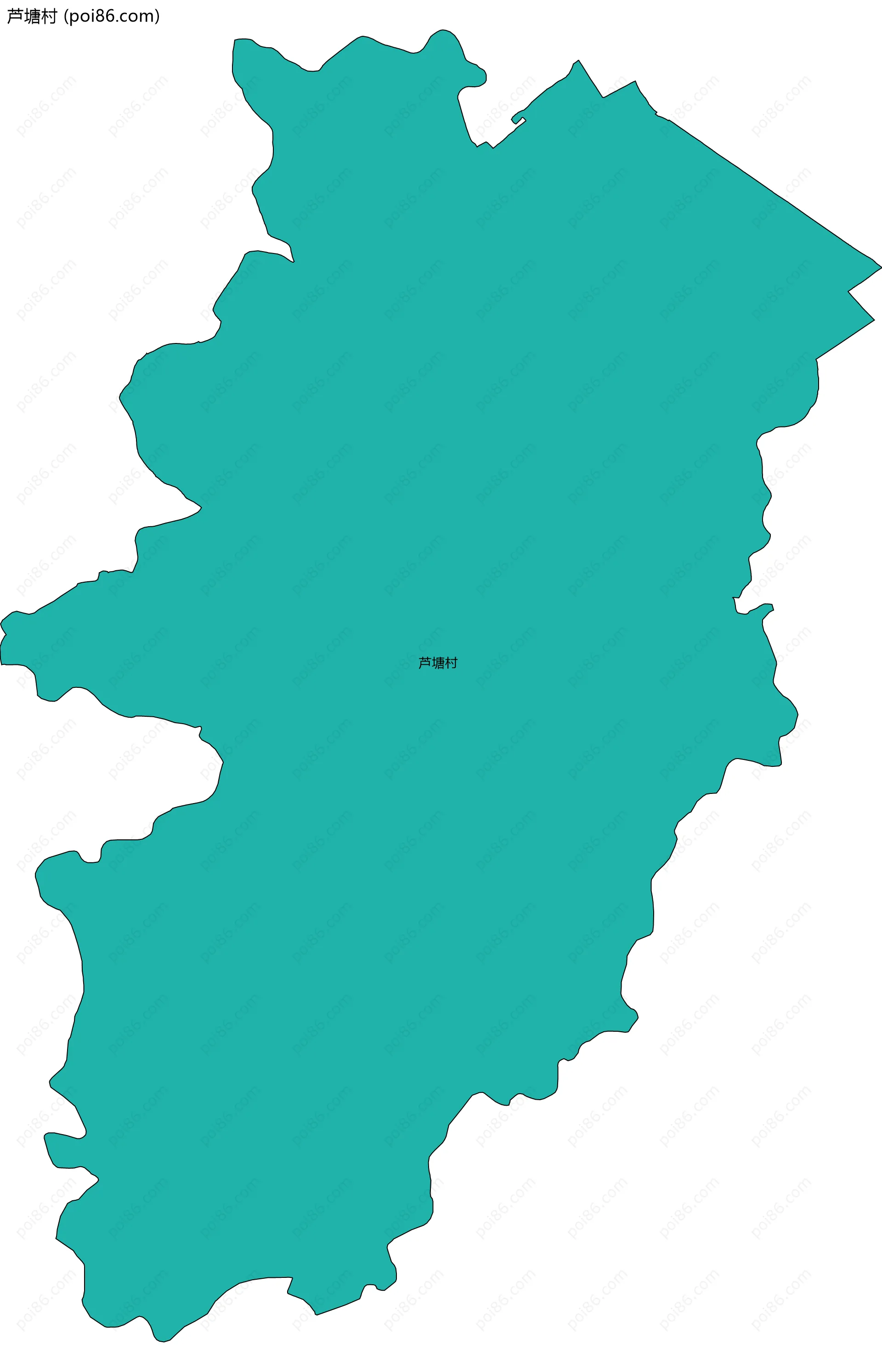 芦塘村边界地图