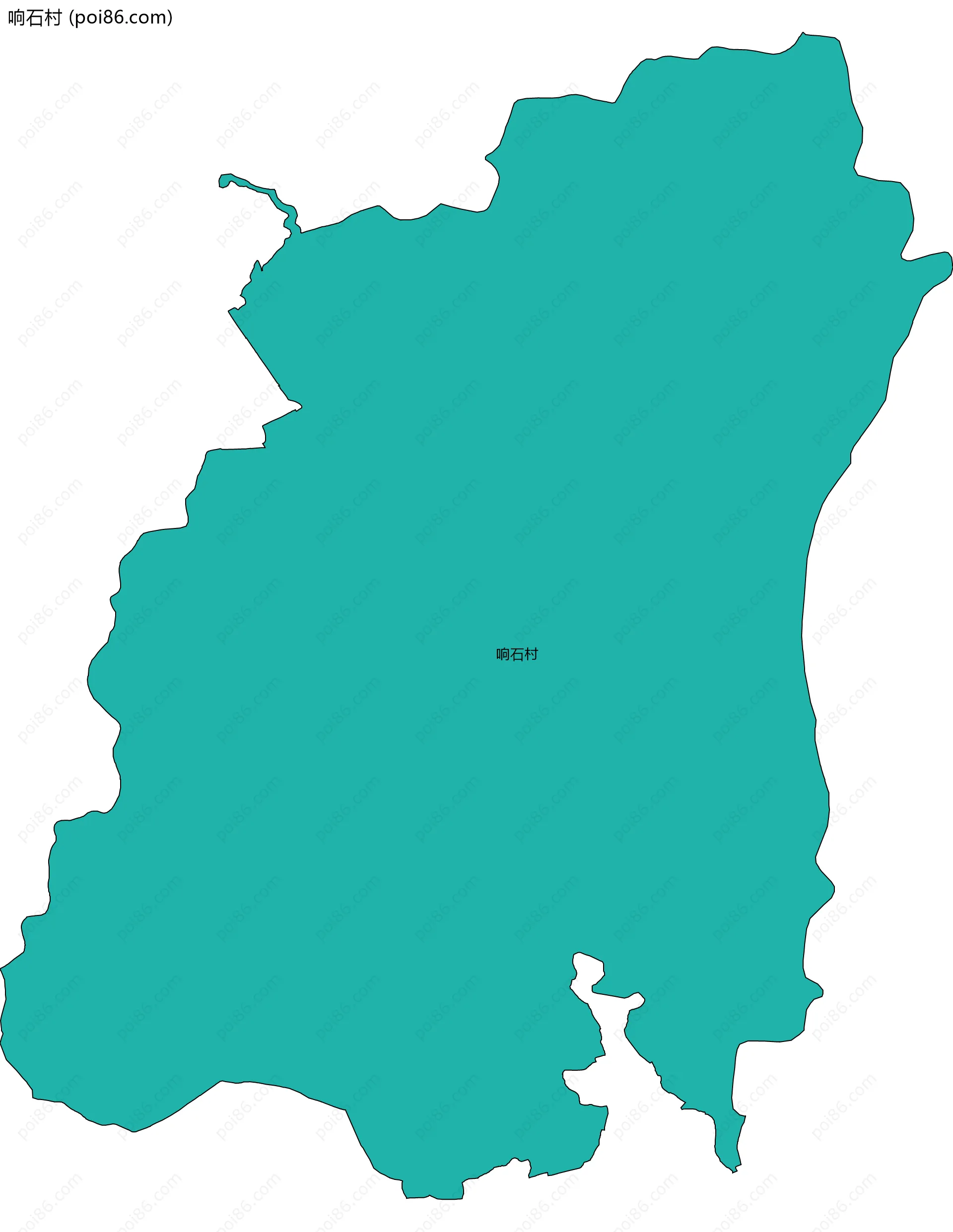 响石村边界地图
