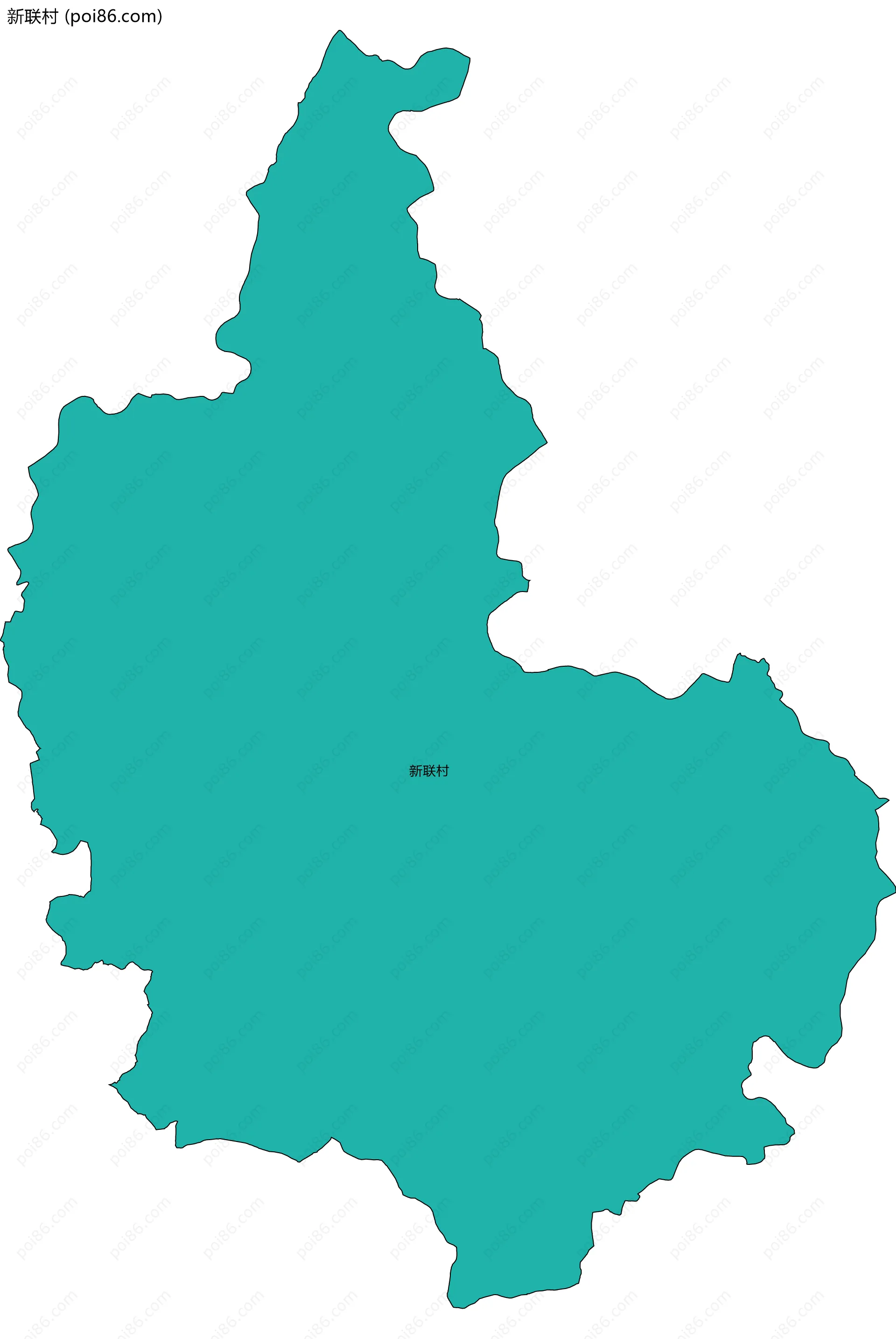 新联村边界地图