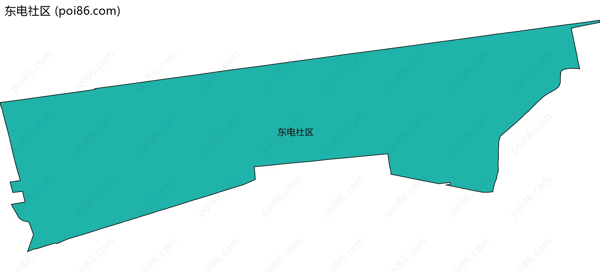 东电社区边界地图