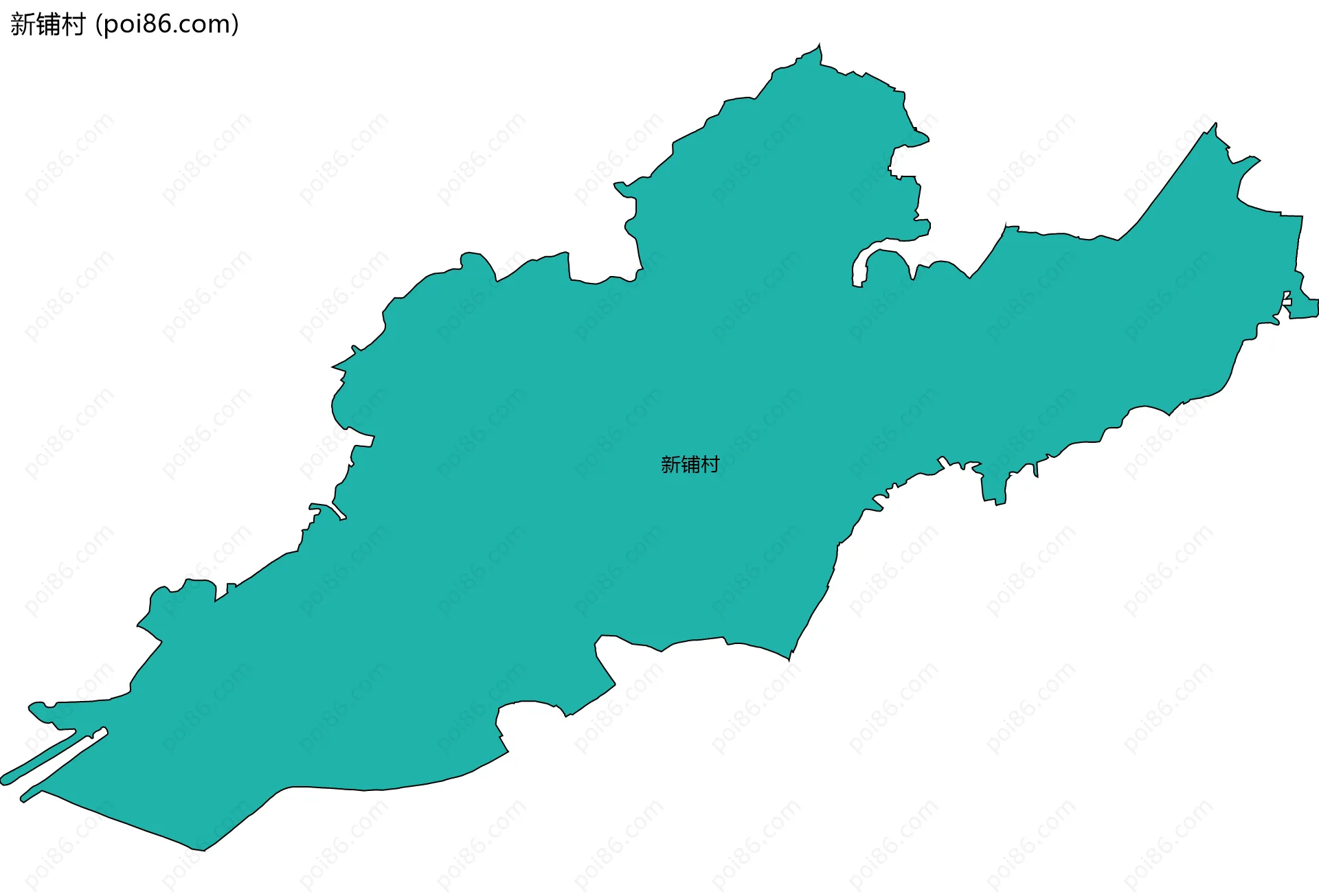 新铺村边界地图