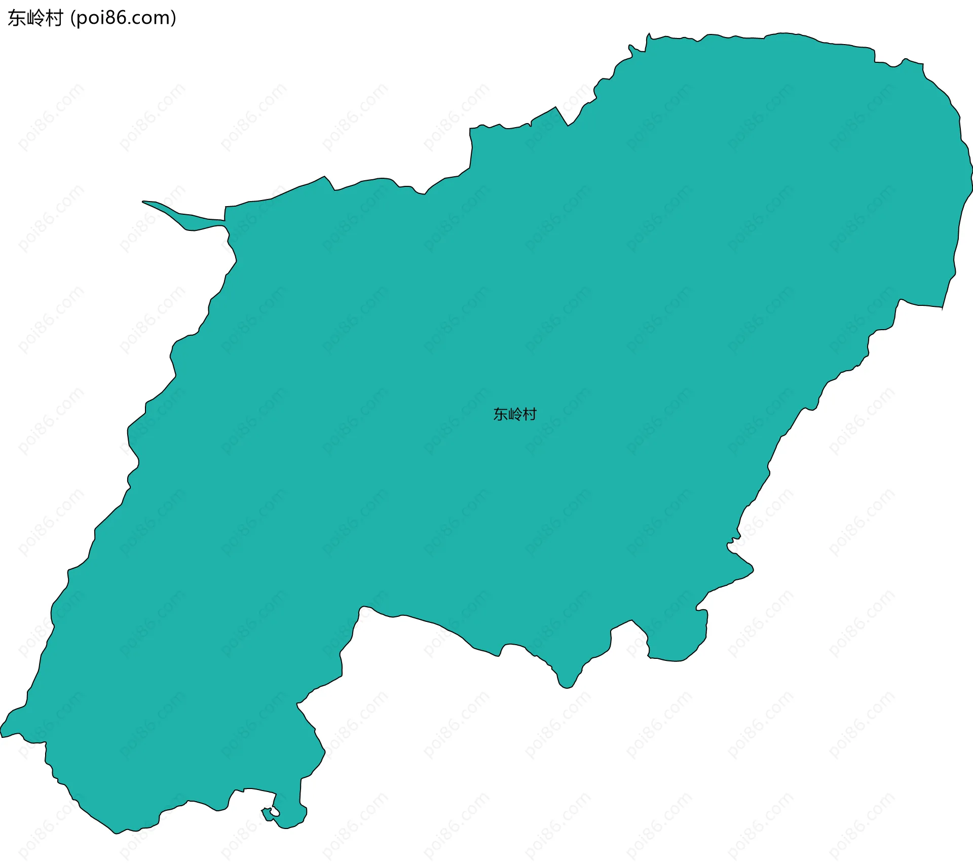 东岭村边界地图