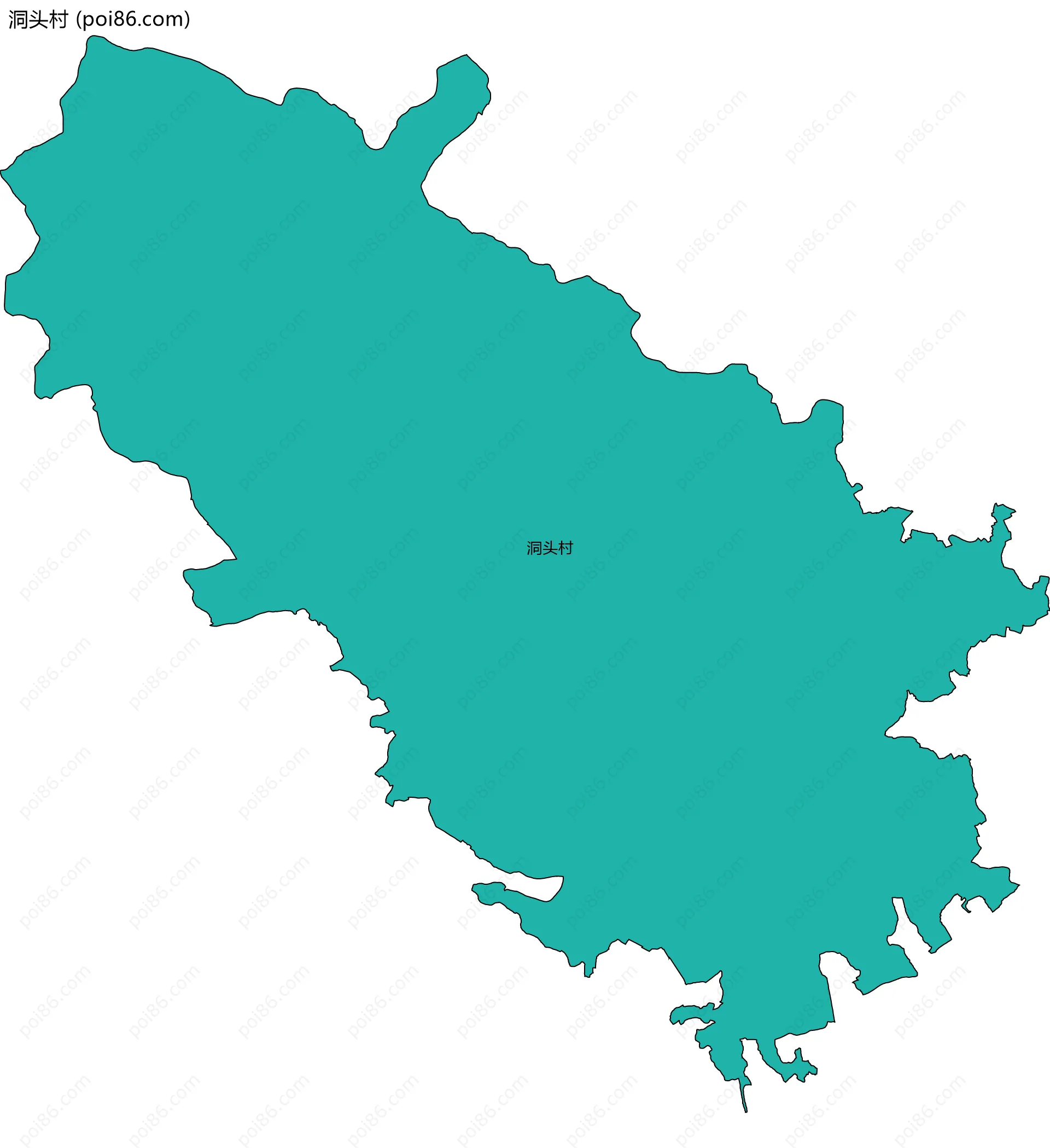 洞头村边界地图