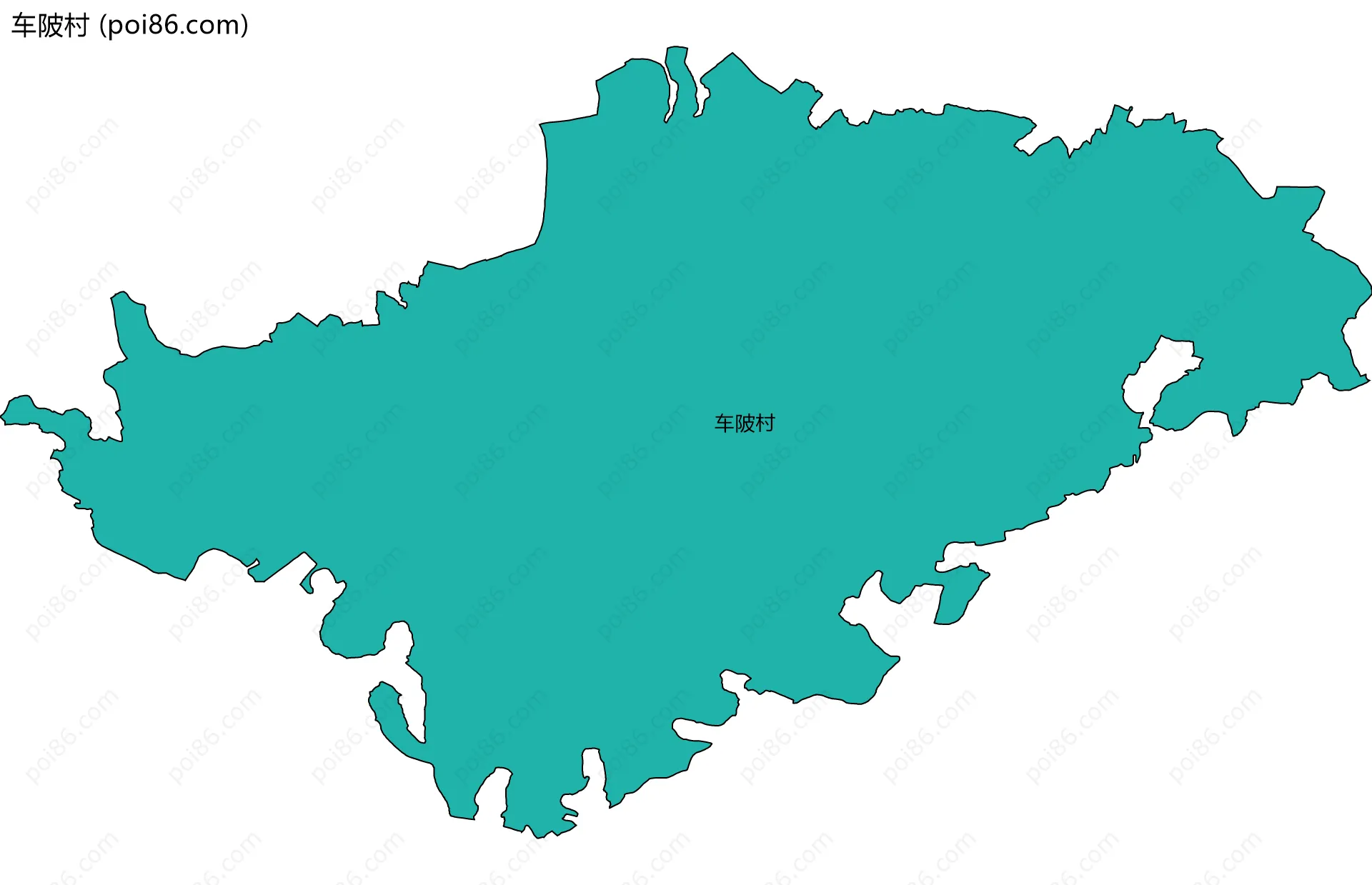 车陂村边界地图