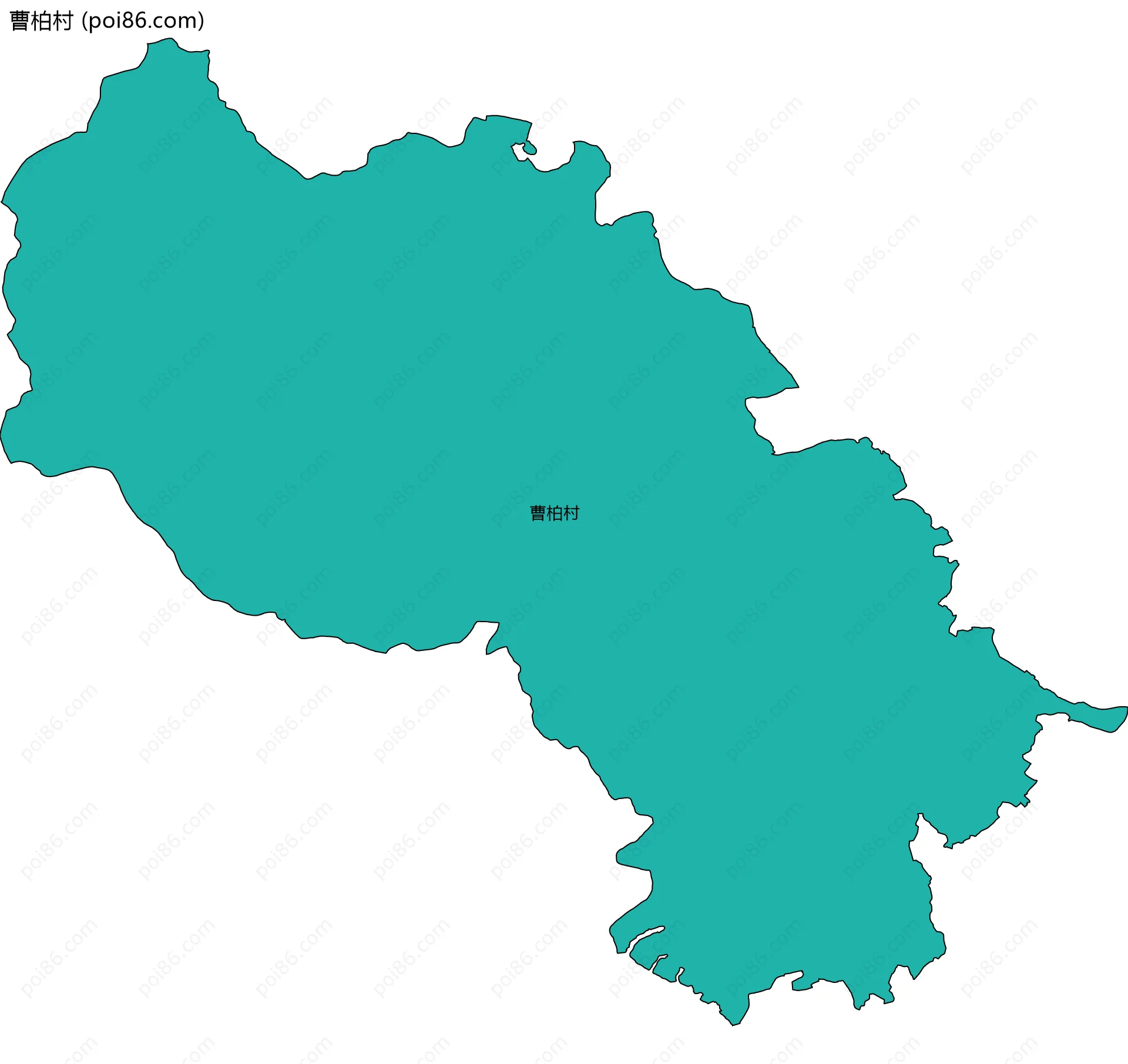 曹柏村边界地图