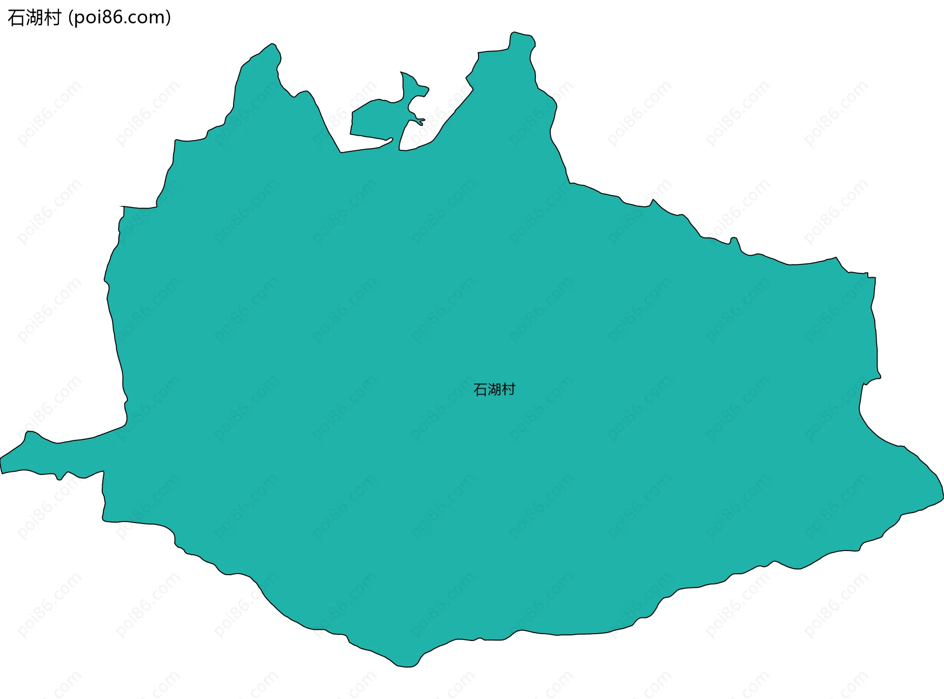 石湖村边界地图