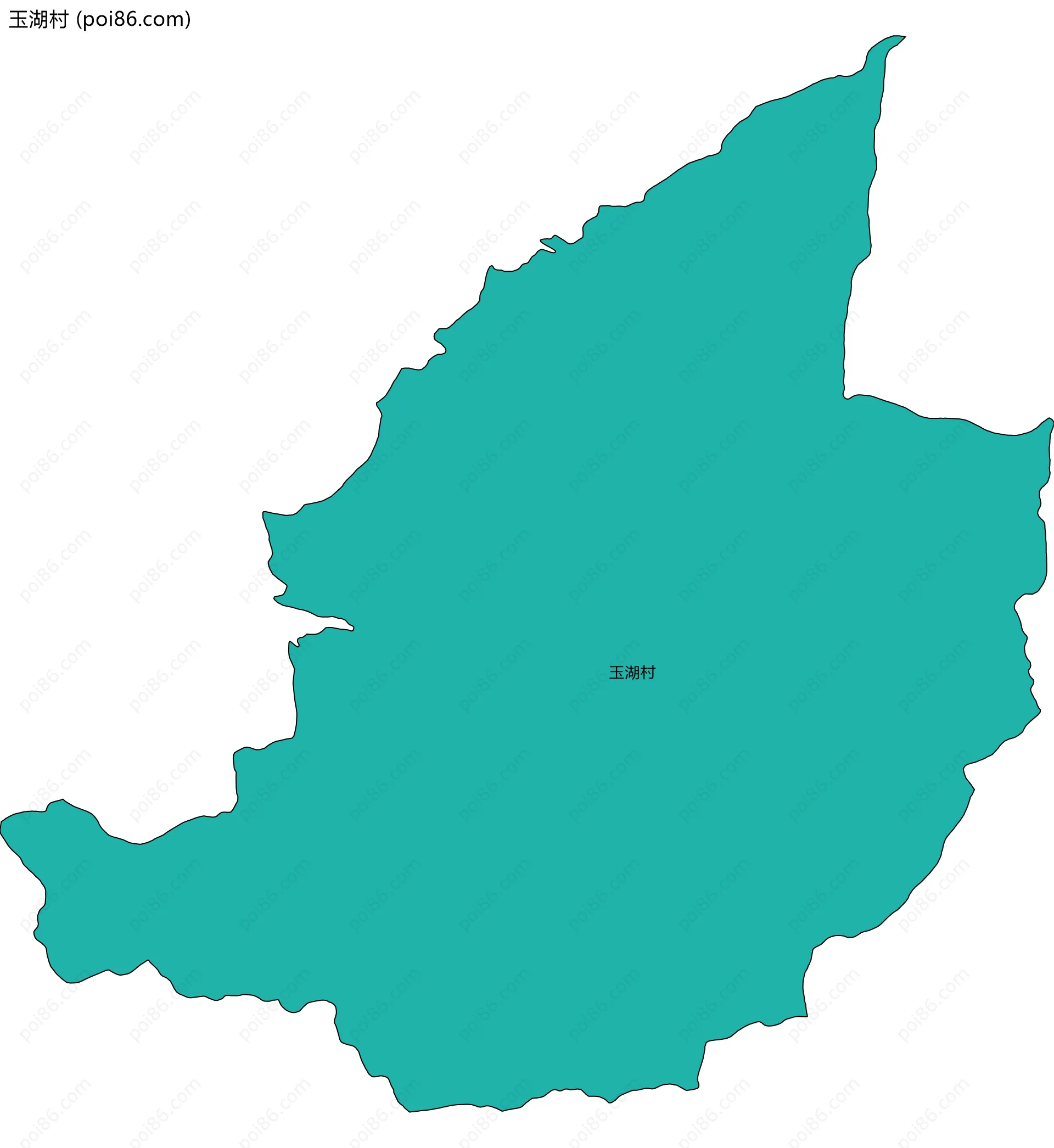 玉湖村边界地图