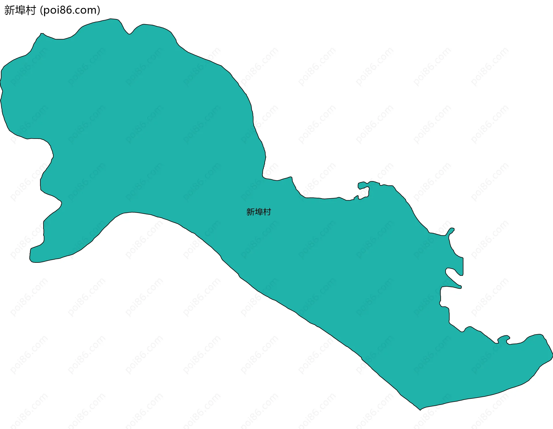 新埠村边界地图
