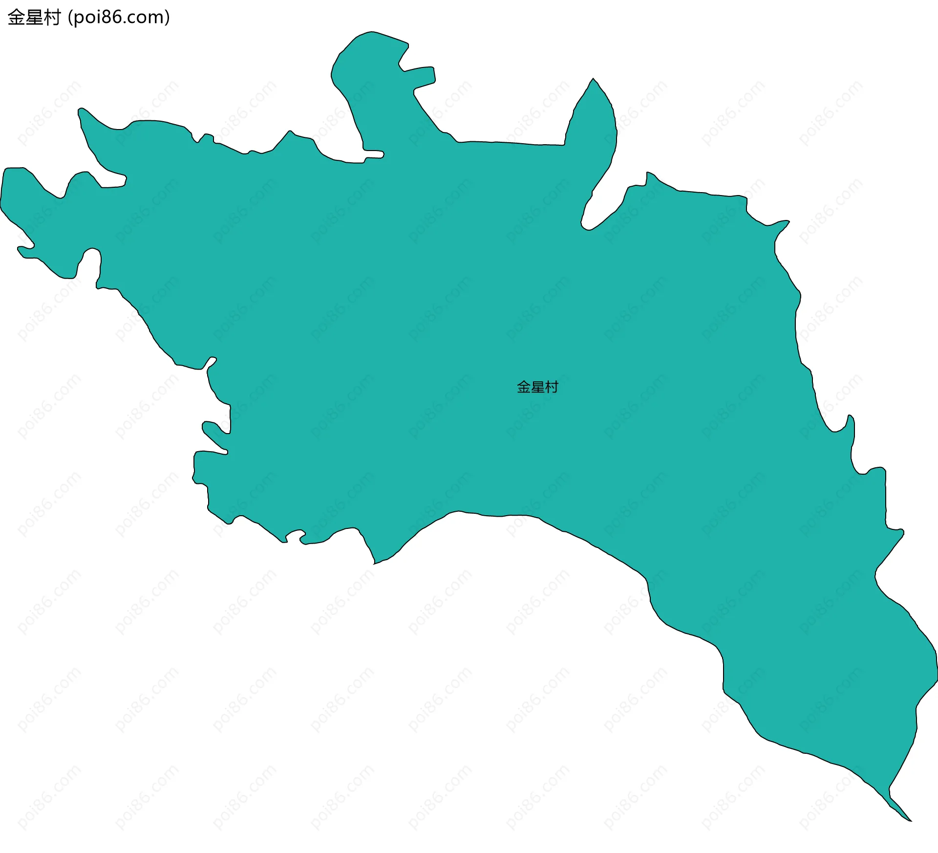 金星村边界地图