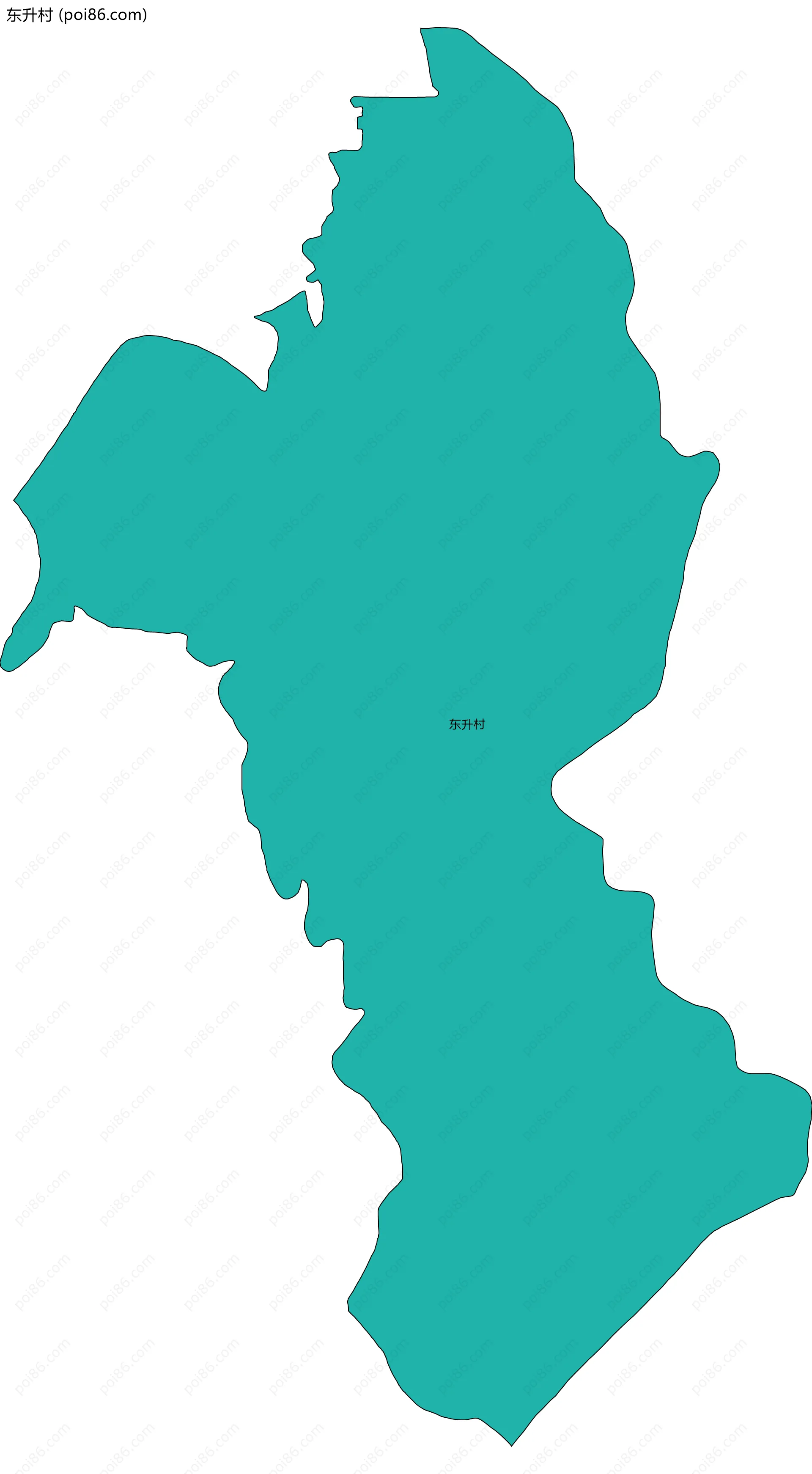 东升村边界地图