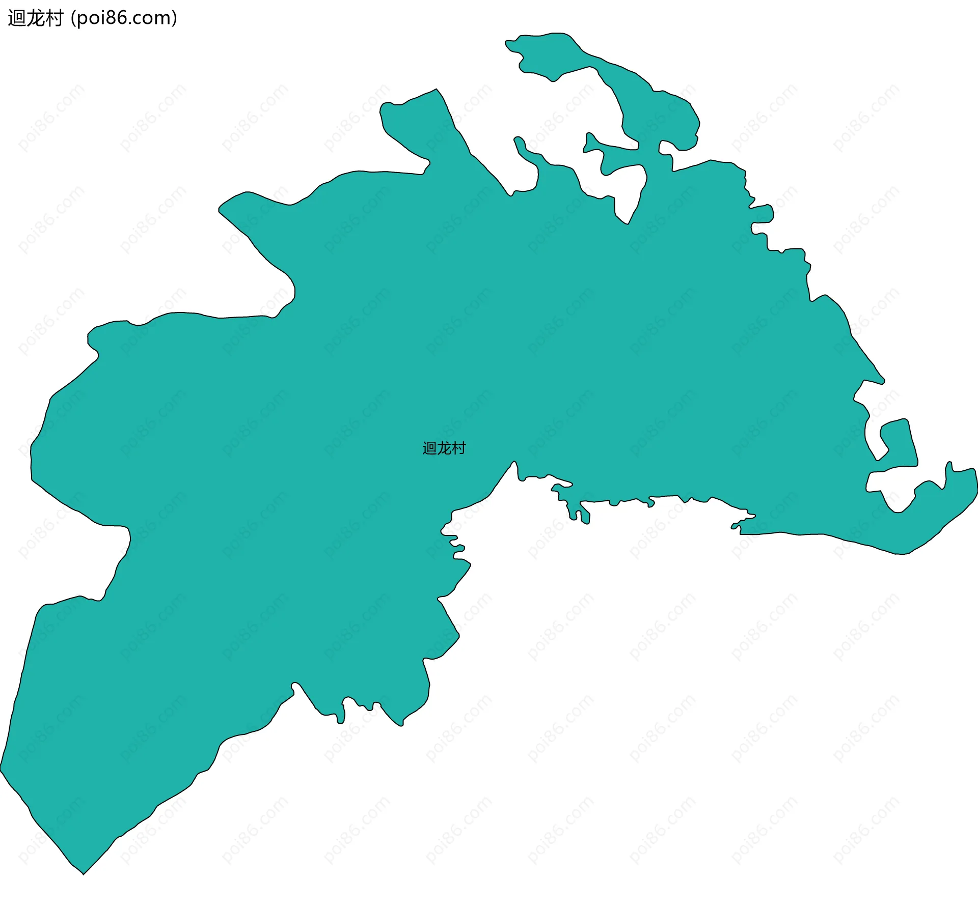 迴龙村边界地图