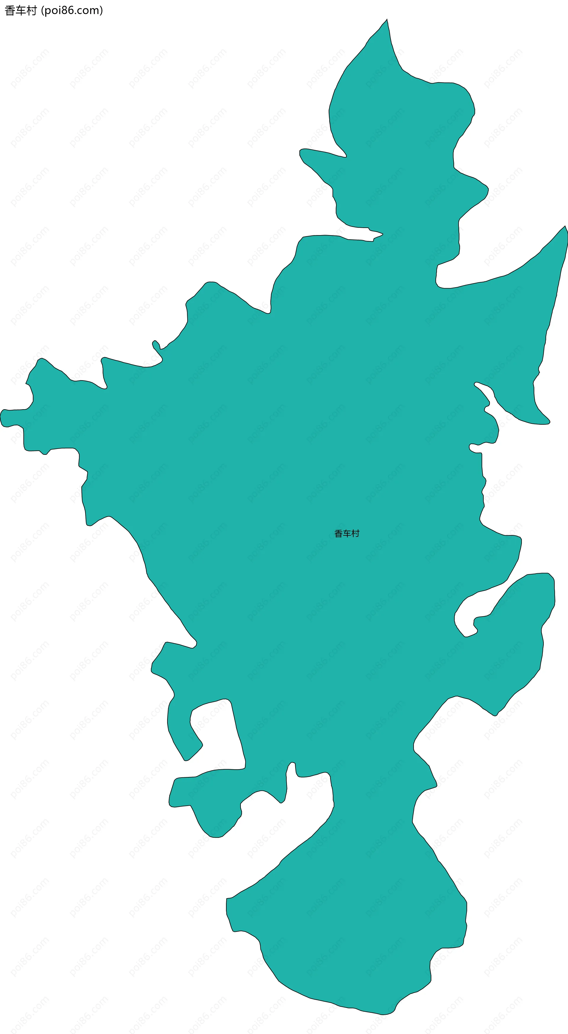 香车村边界地图