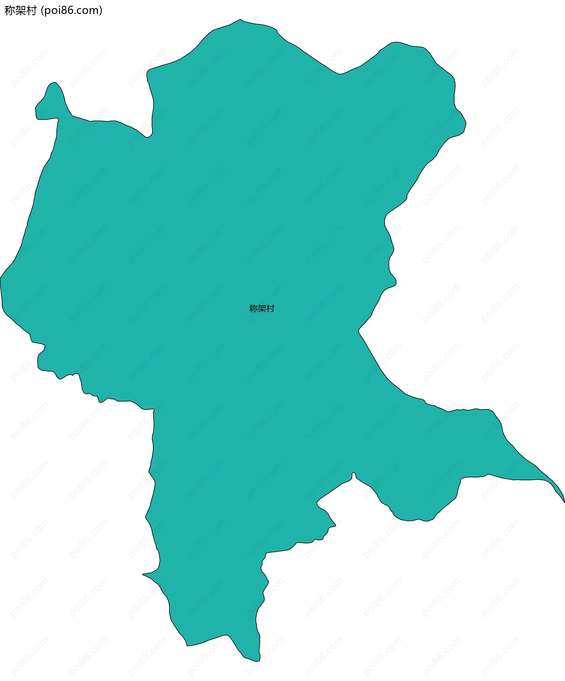 称架村边界地图