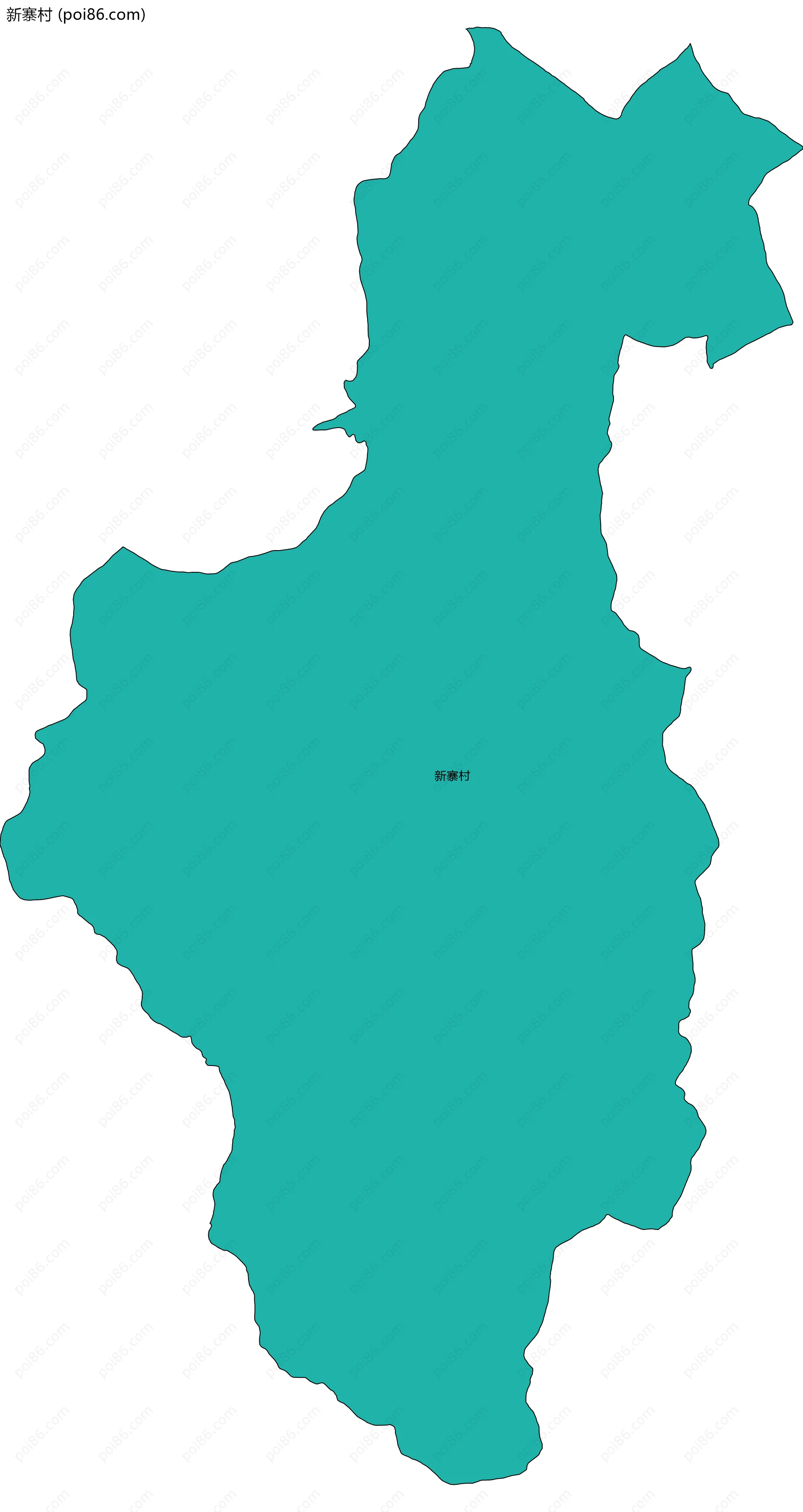 新寨村边界地图