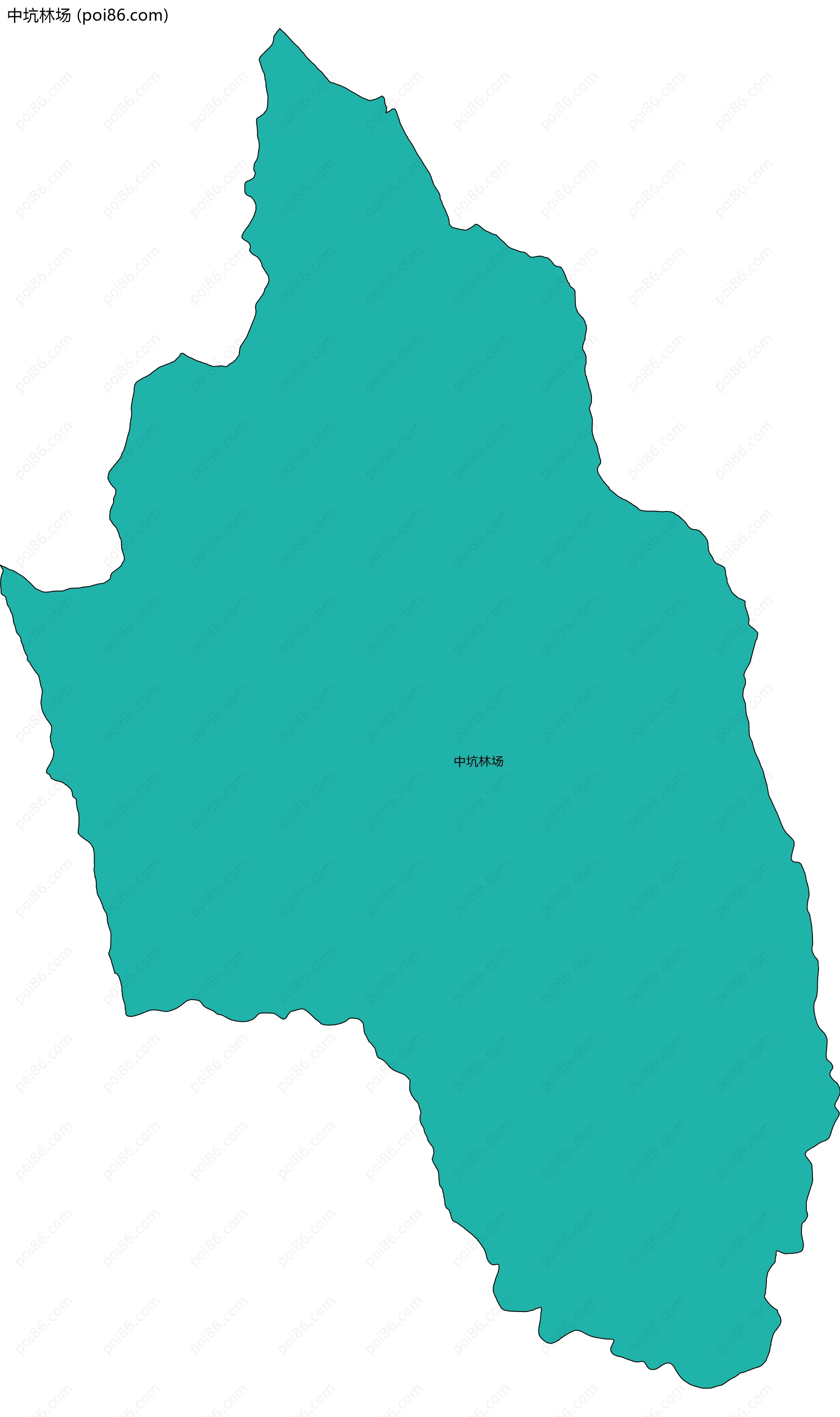 中坑林场边界地图