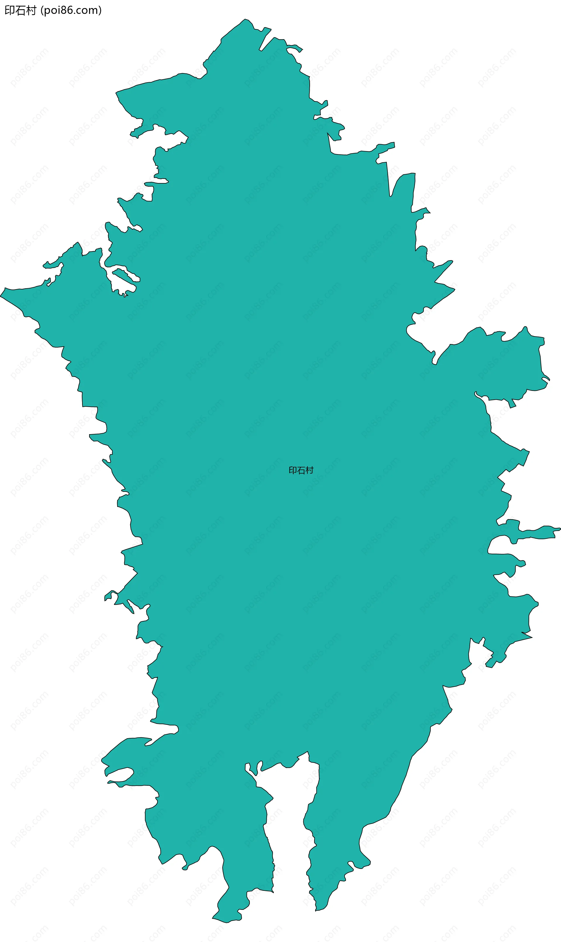 印石村边界地图