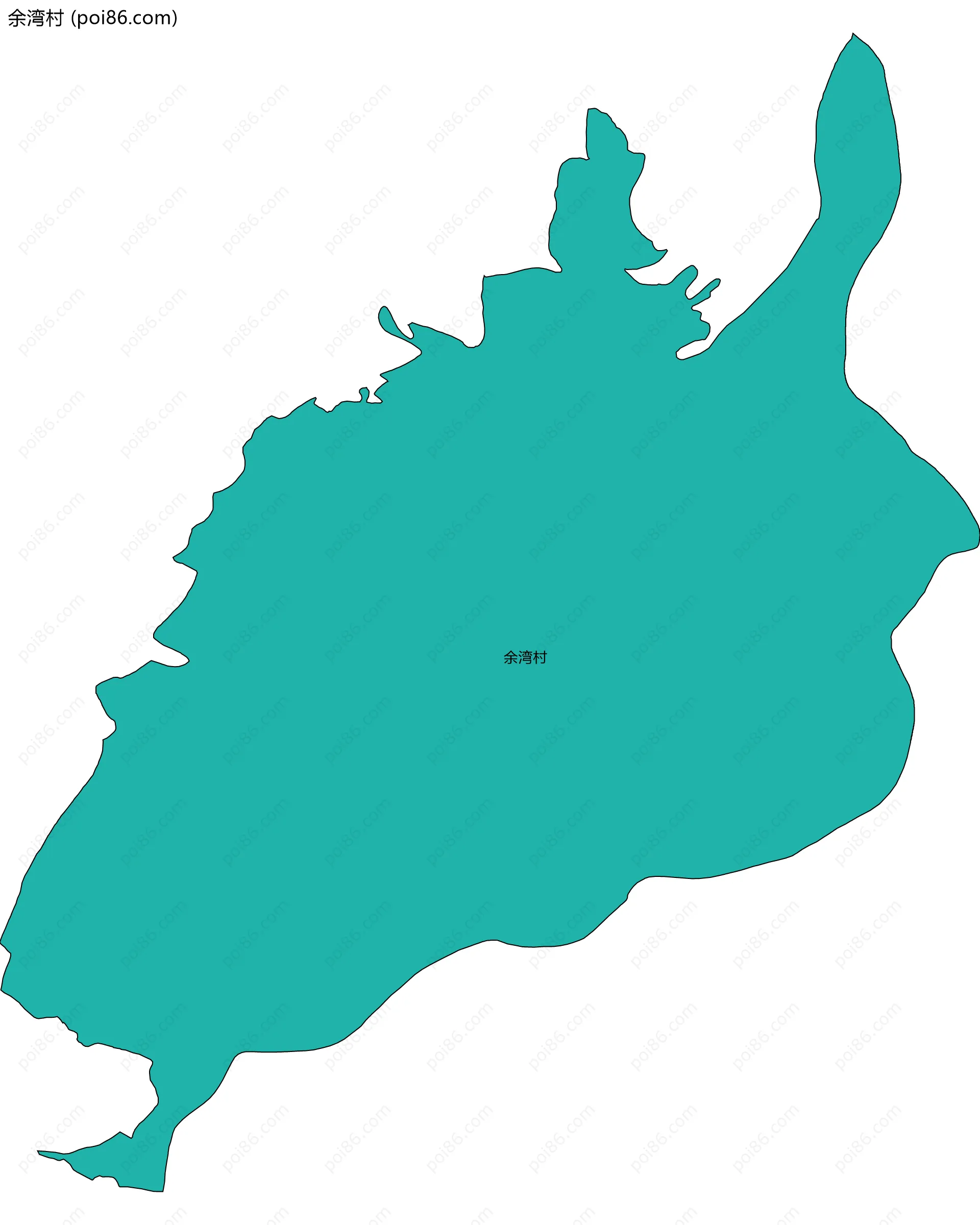 余湾村边界地图