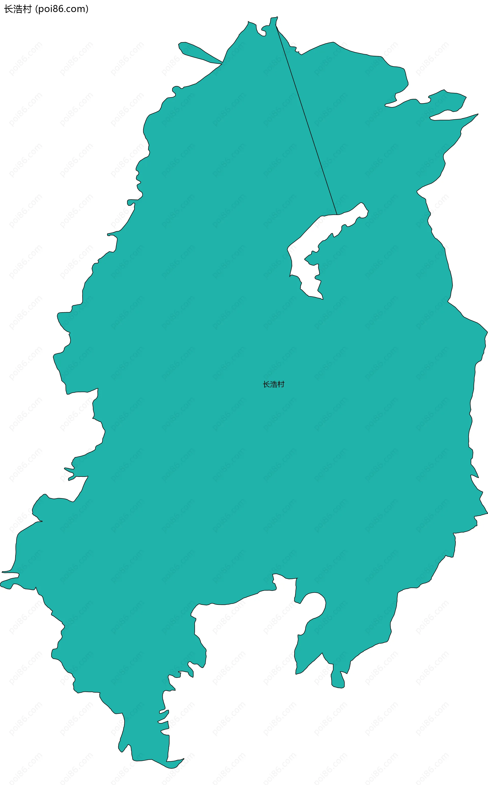 长浩村边界地图