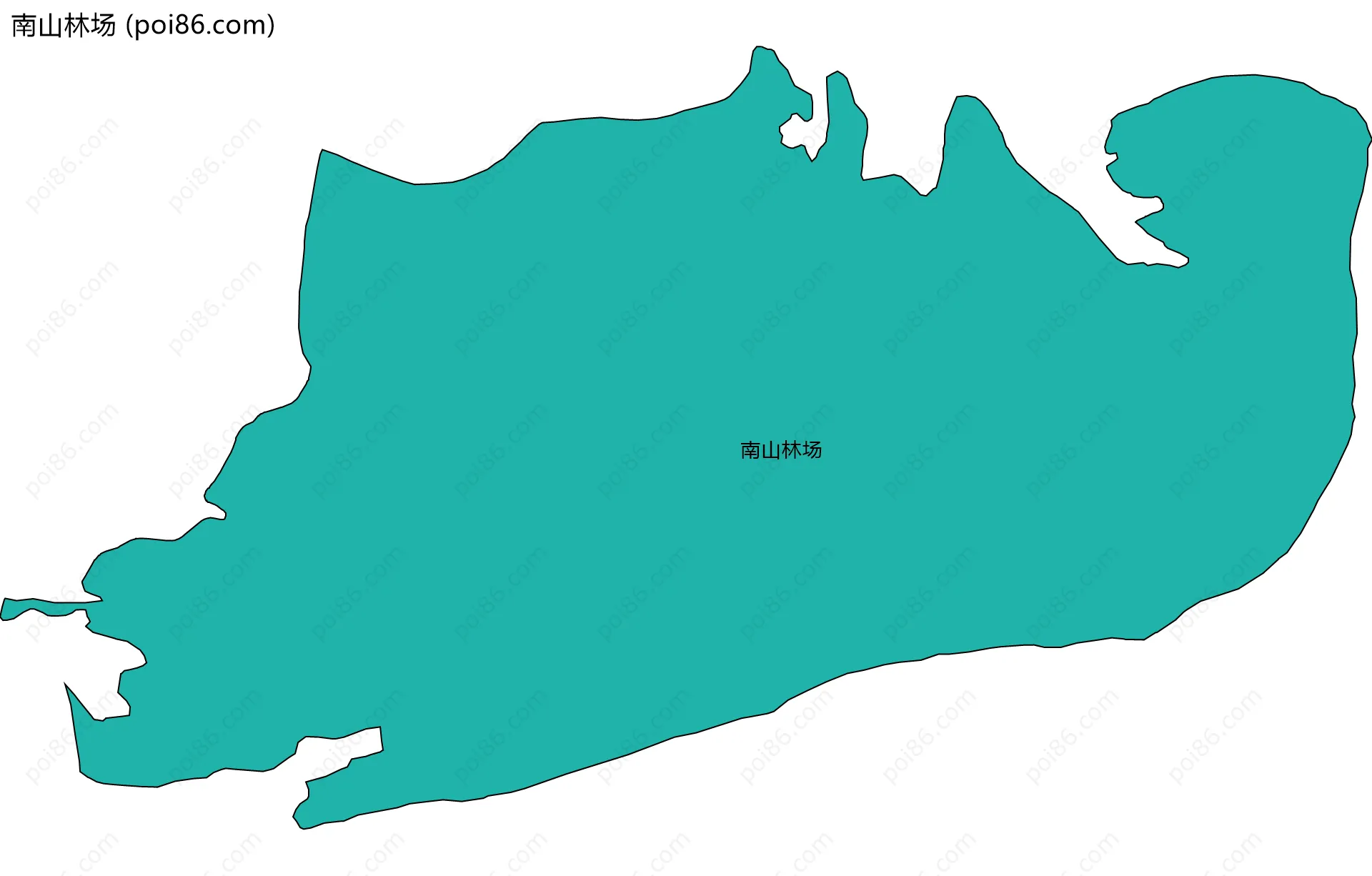 南山林场边界地图