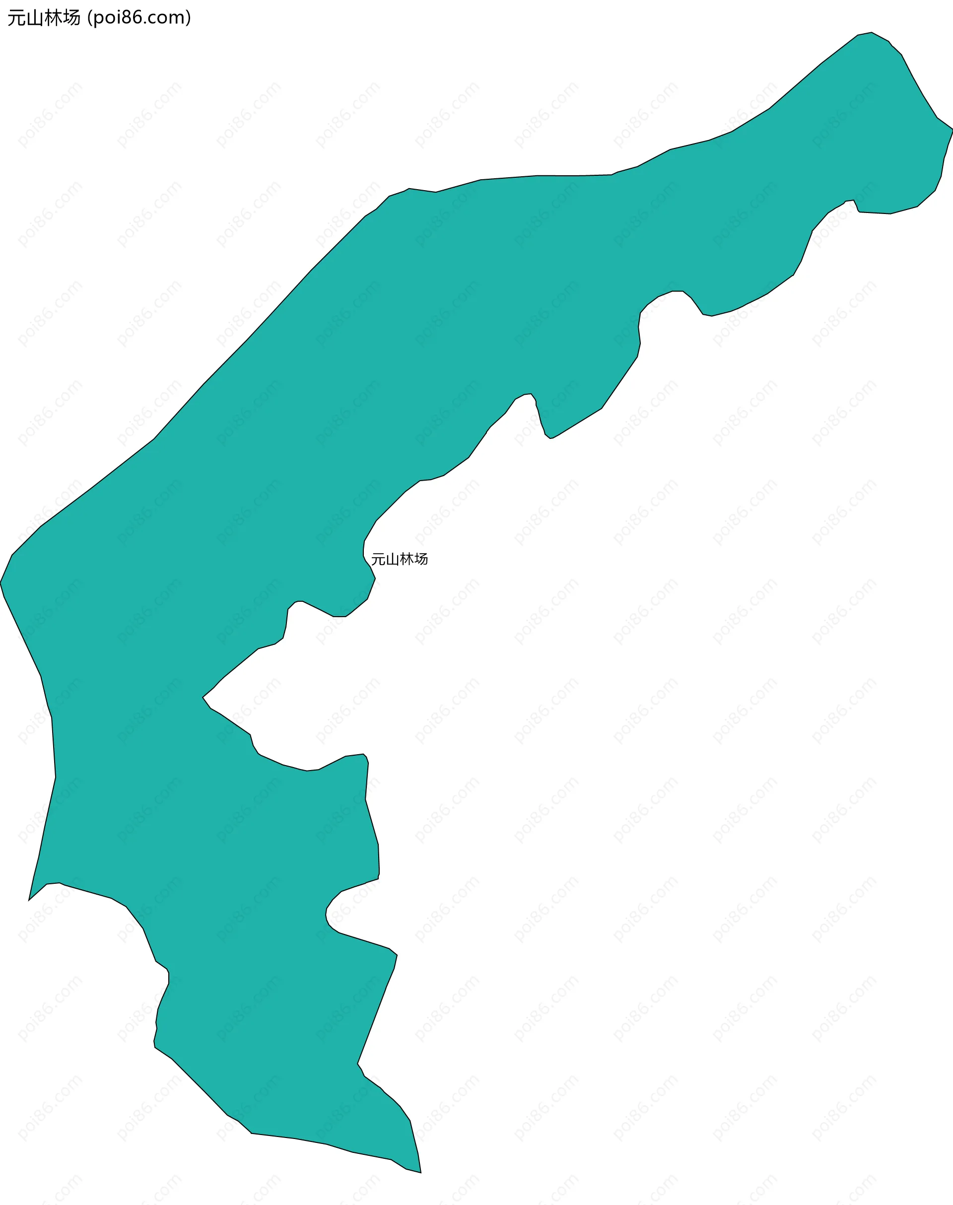 元山林场边界地图