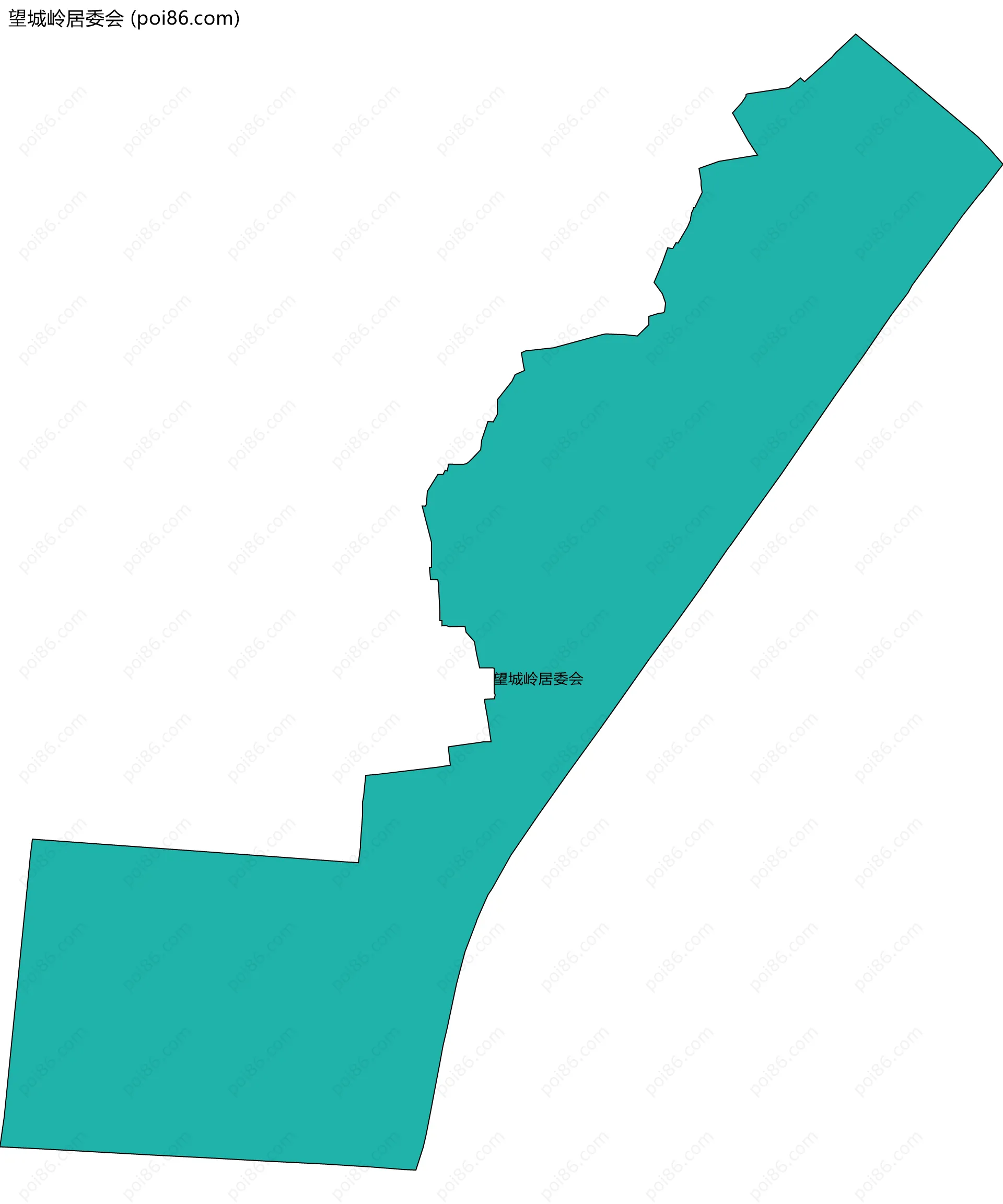 望城岭居委会边界地图