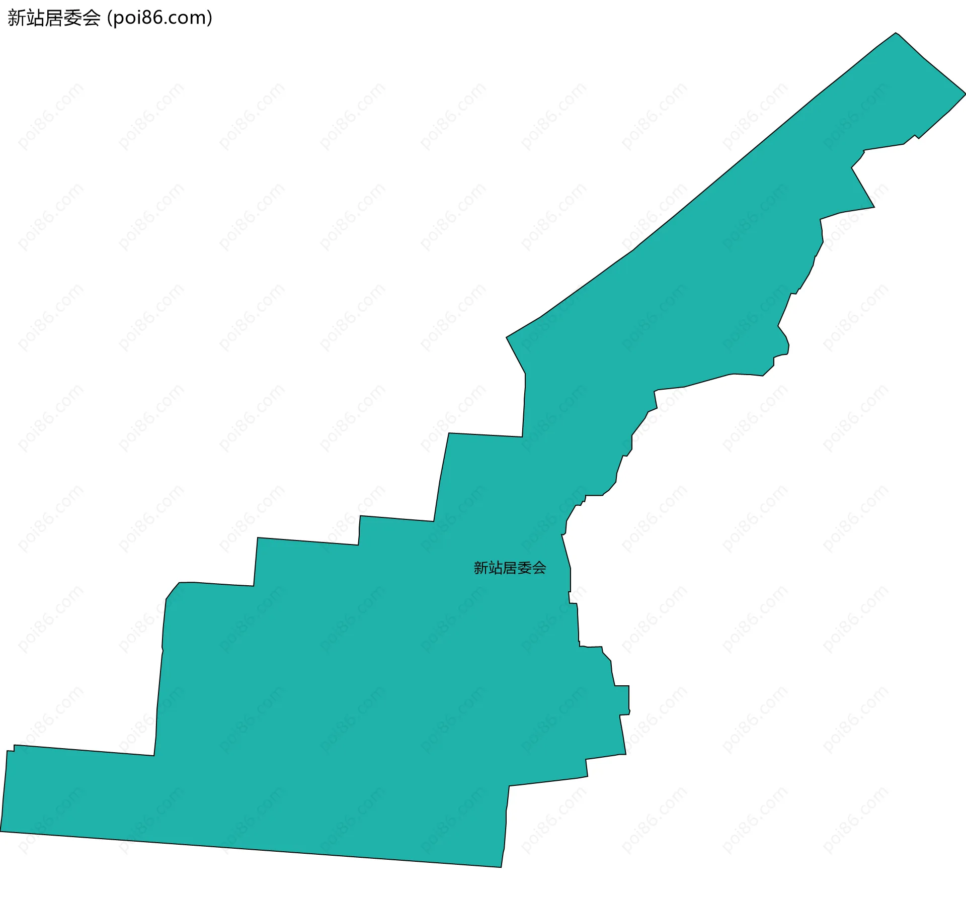 新站居委会边界地图