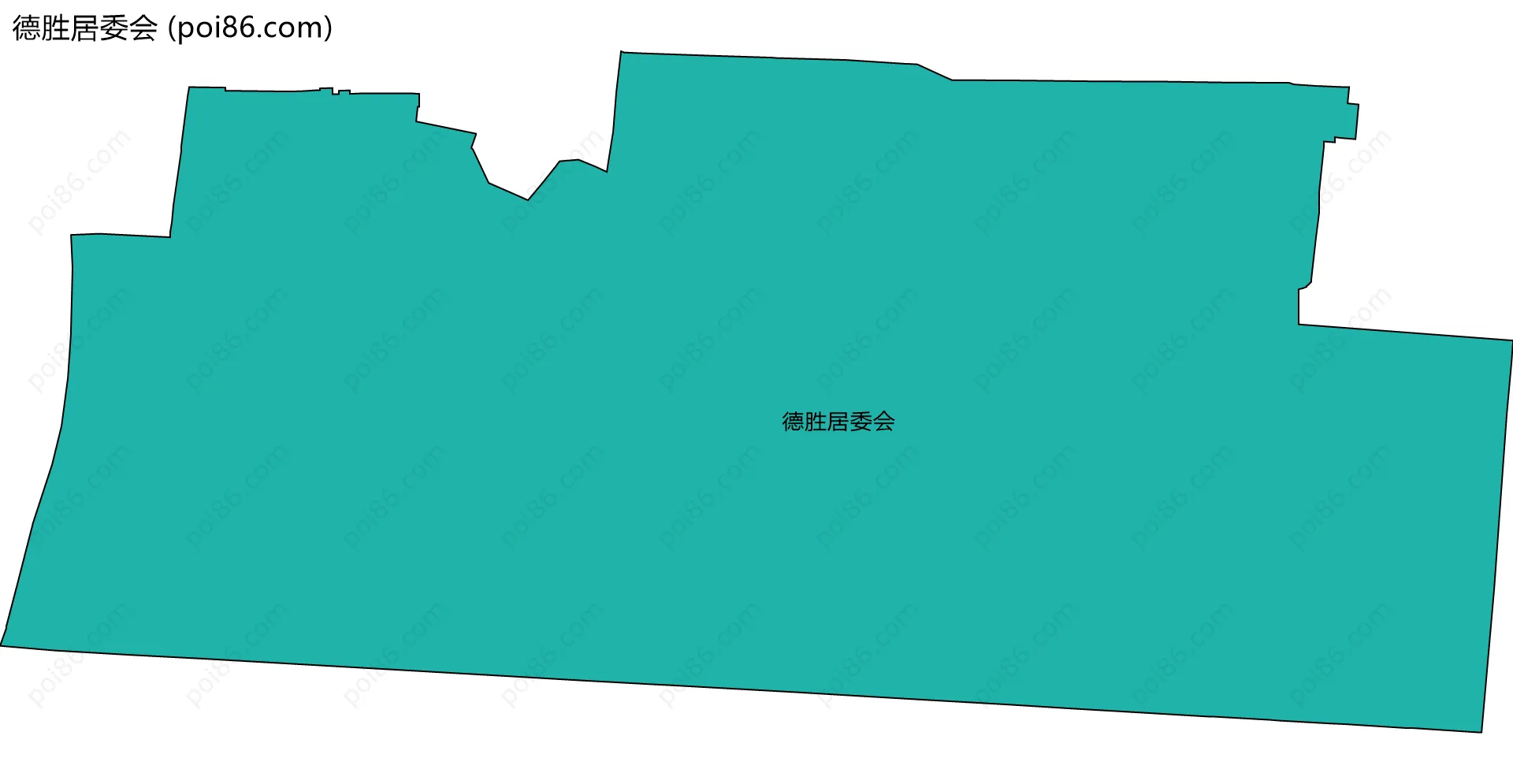 德胜居委会边界地图