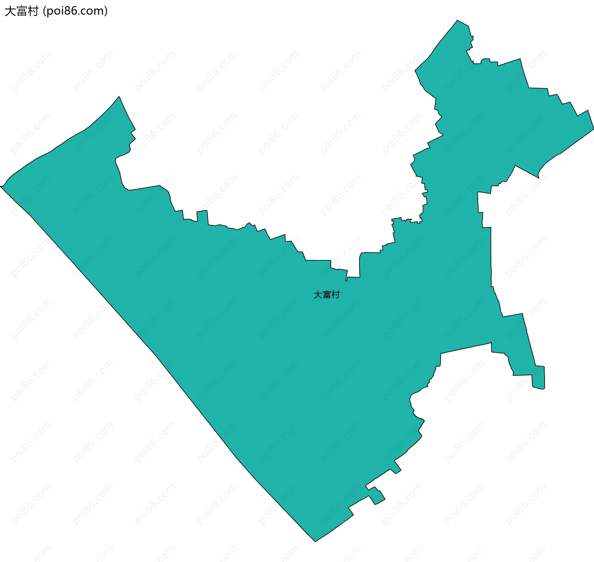 大富村边界地图
