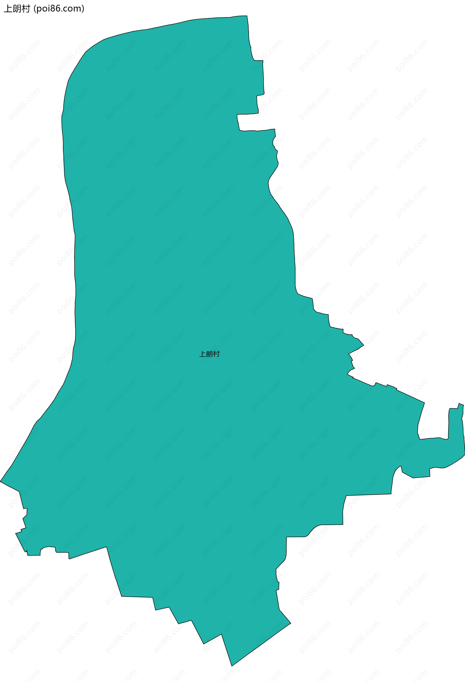 上朗村边界地图