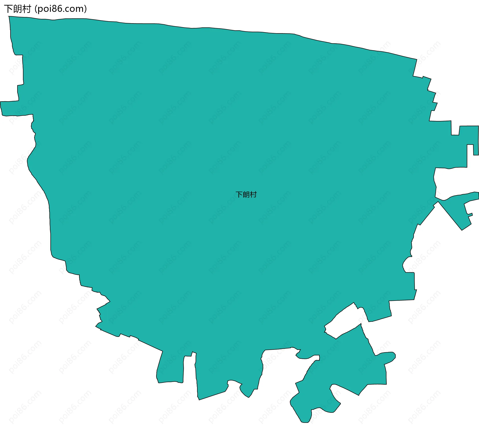 下朗村边界地图