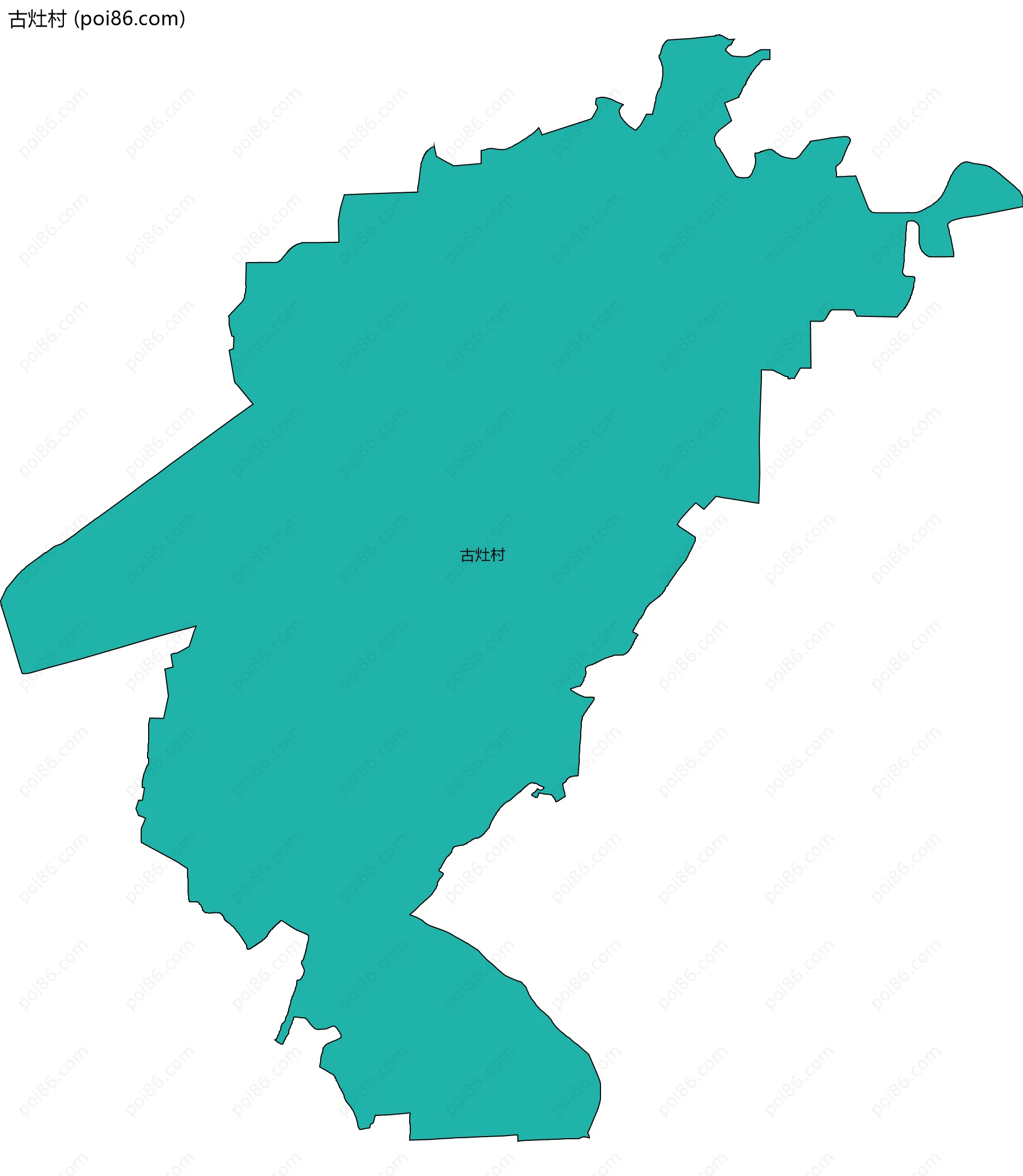 古灶村边界地图