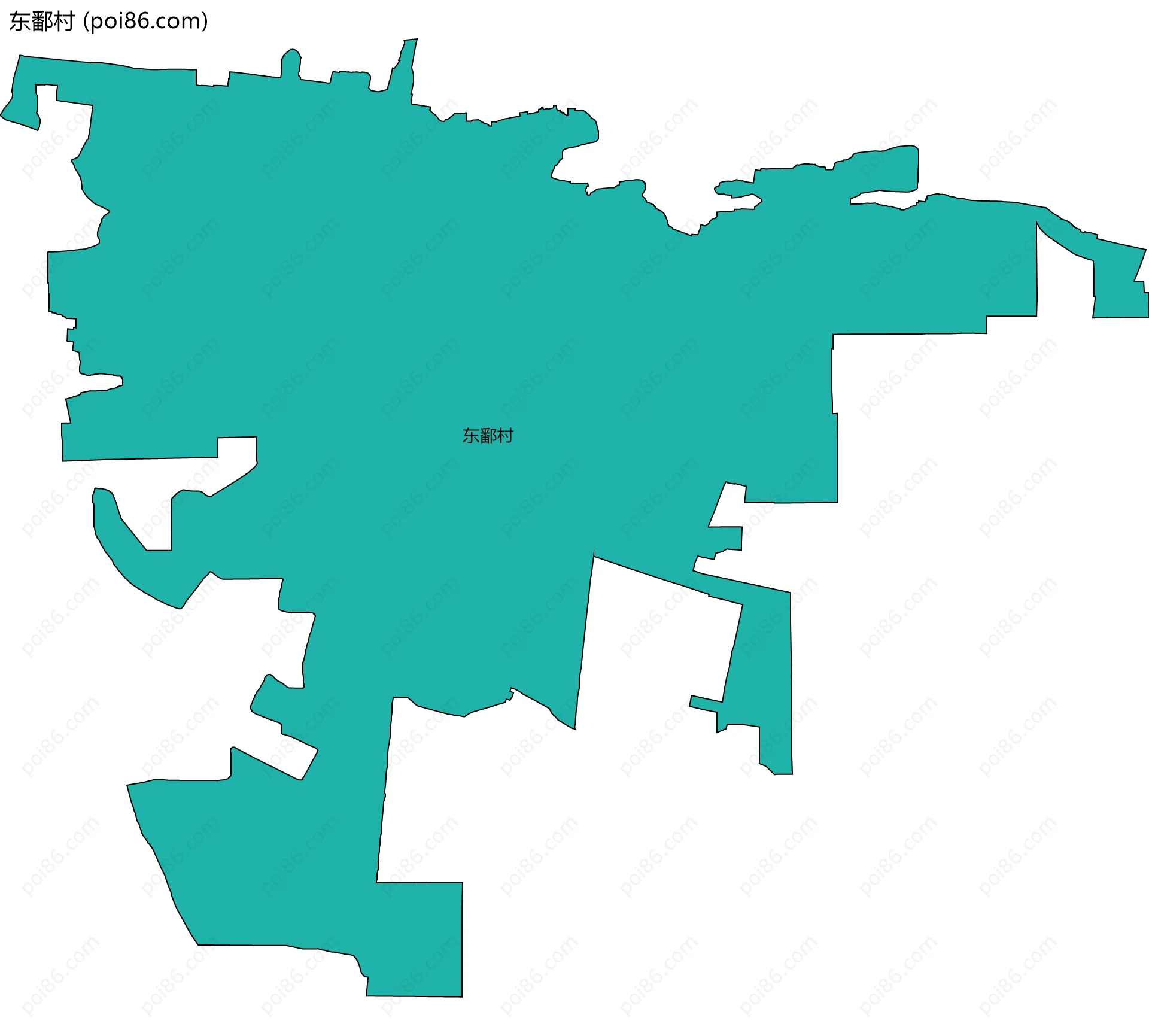 东鄱村边界地图