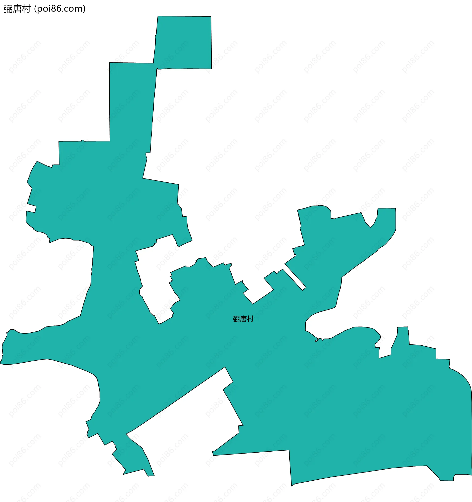 弼唐村边界地图