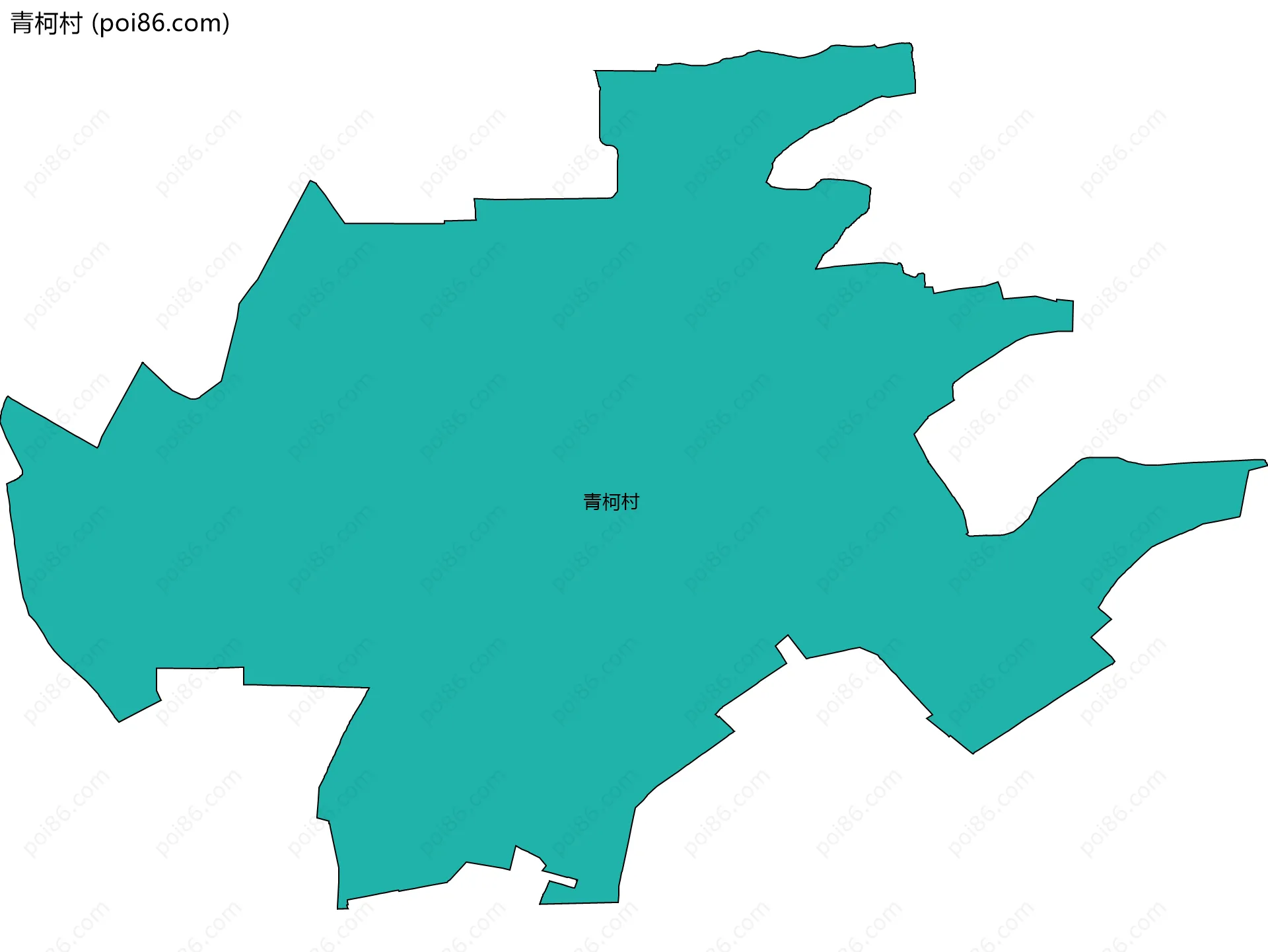 青柯村边界地图