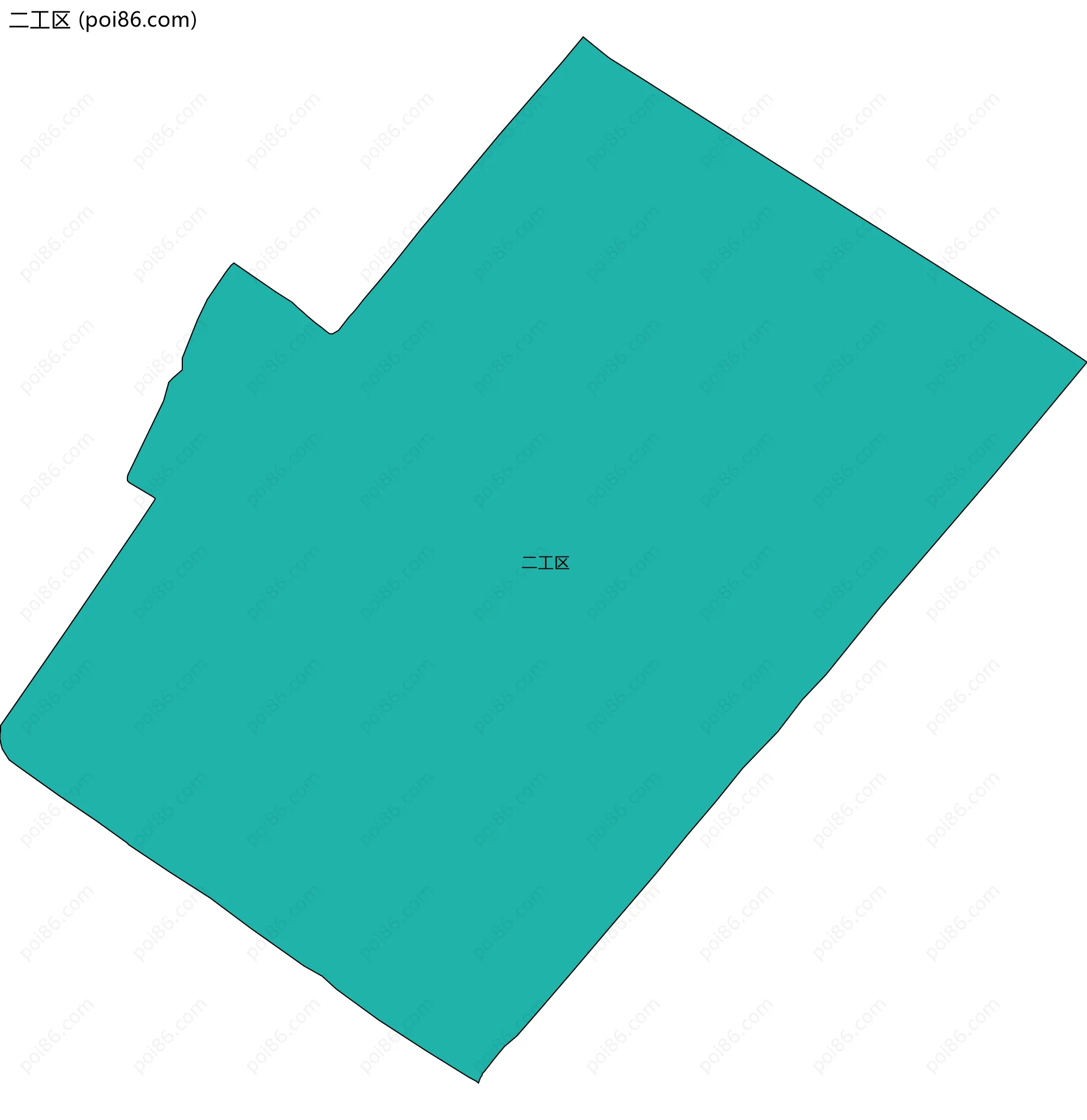 二工区边界地图