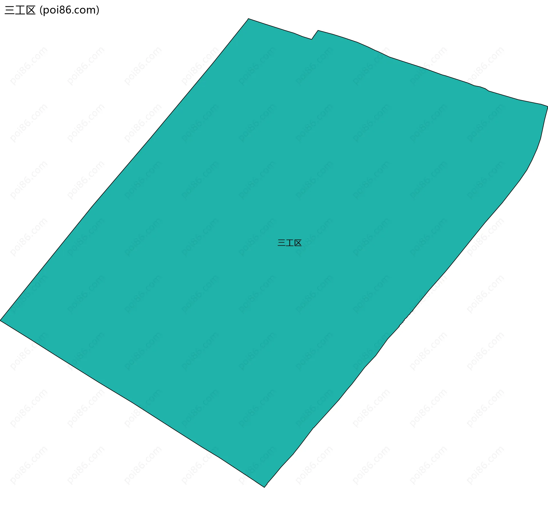 三工区边界地图