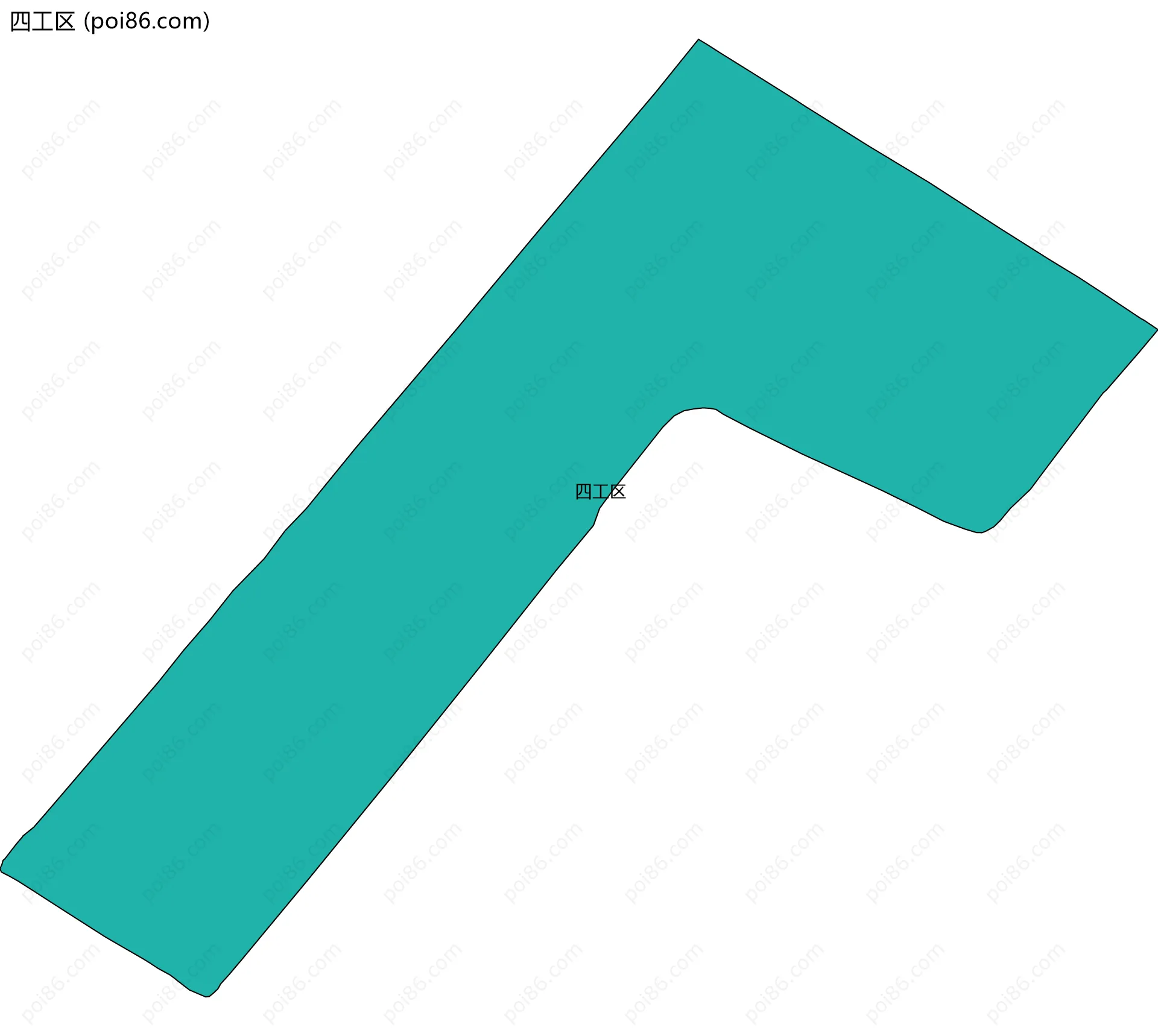 四工区边界地图